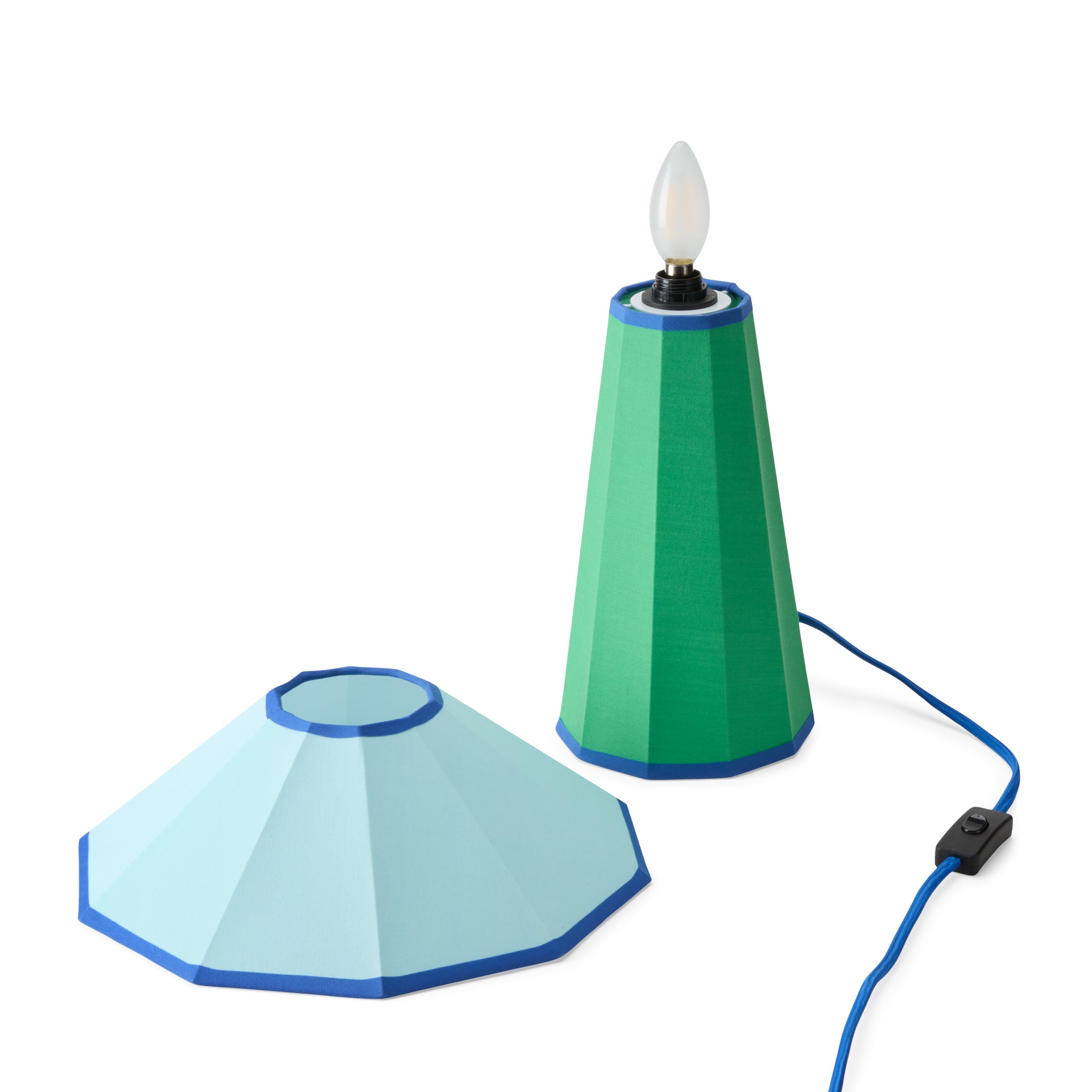 Trimme Table Lamp - Green/ Light Blue - Image 5