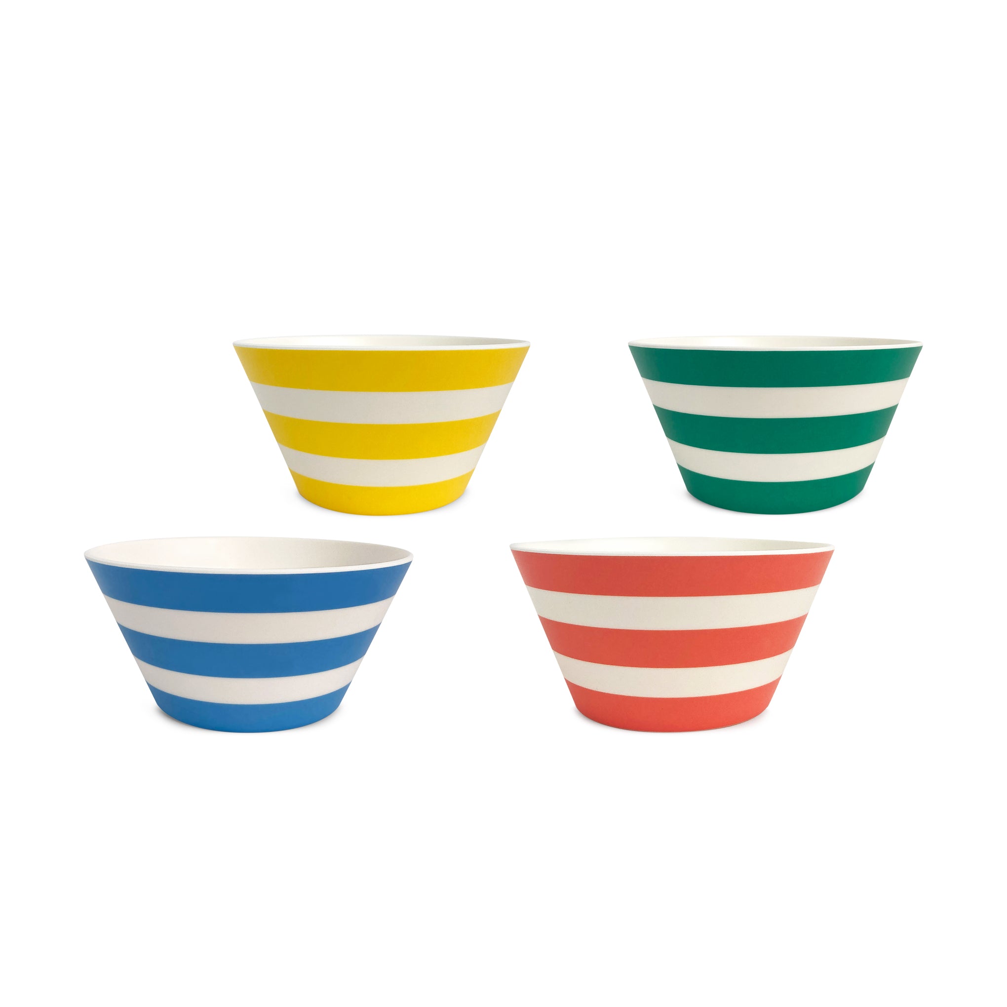 Bamboo Colorful Striped Dinnerware - Set of 4 - Bowl