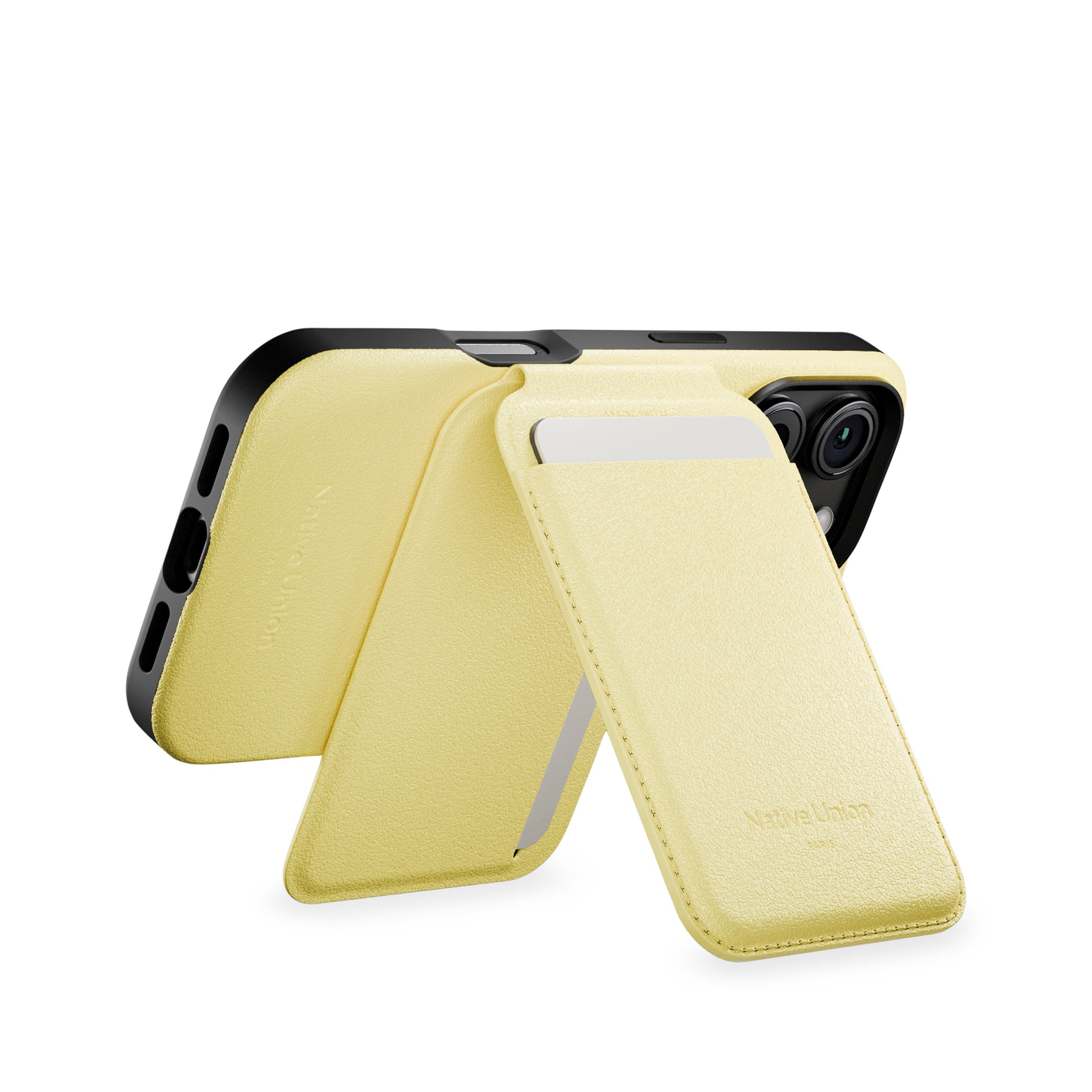 Native Union Magnetic Wallet Stand - Lemon - Image 4