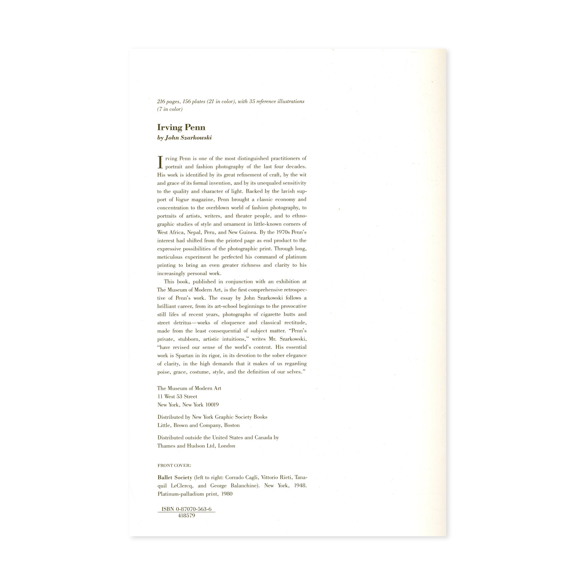 Irving Penn - Paperback - Image 2