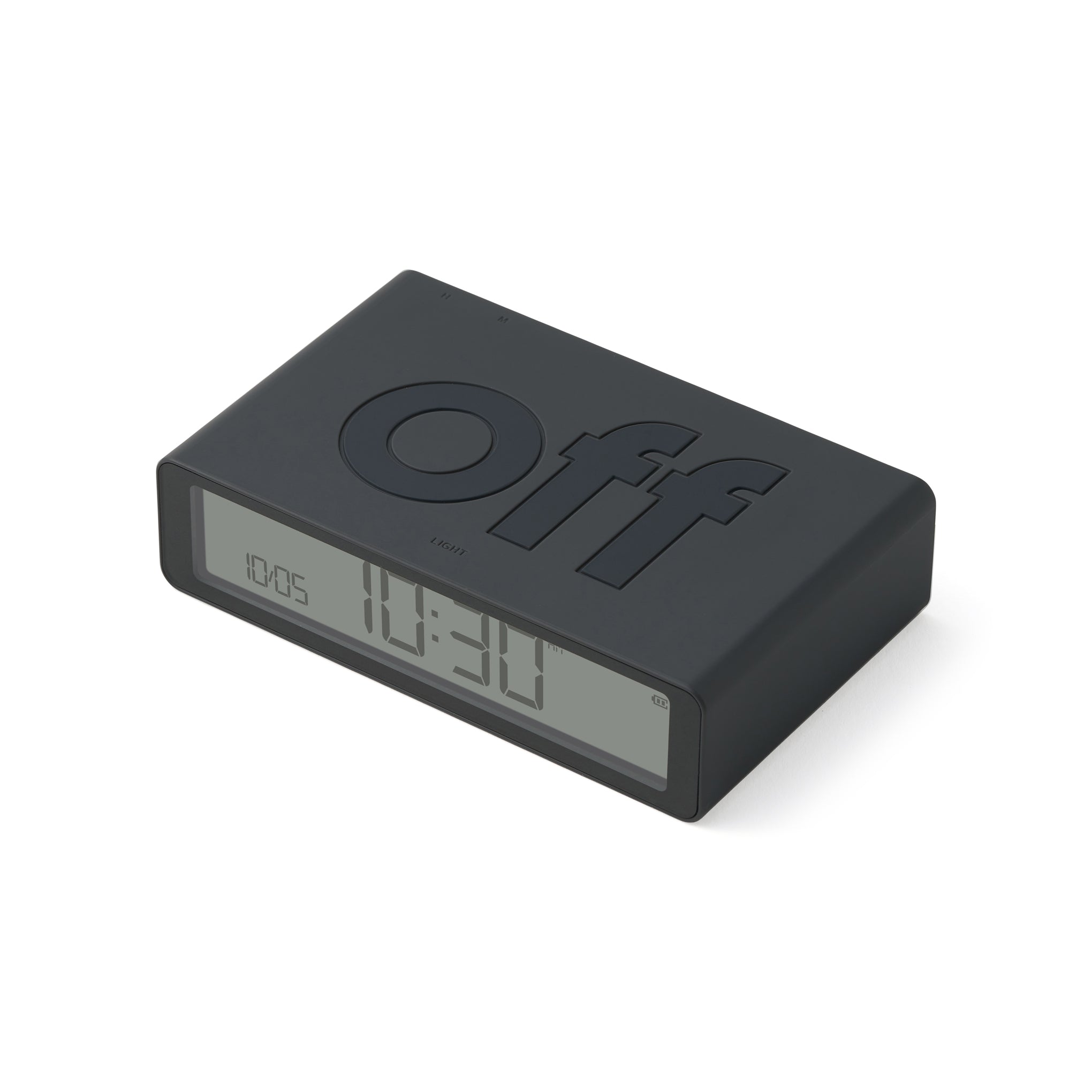 Lexon Flip Rechargeable Alarm Clock - Dark Grey - Image 4