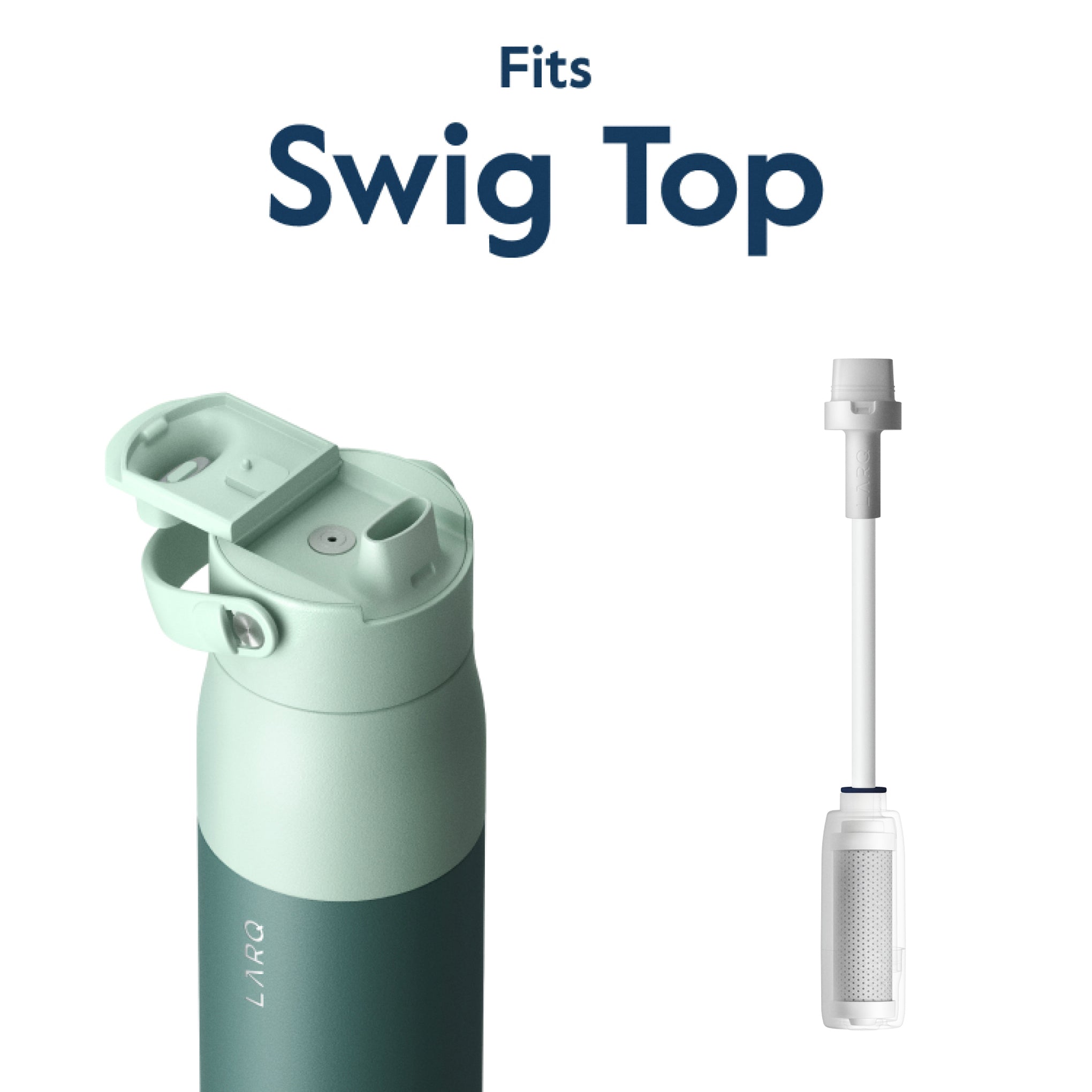 Larq PureVis 2.0 Water Bottle & Filters - White - Image 2