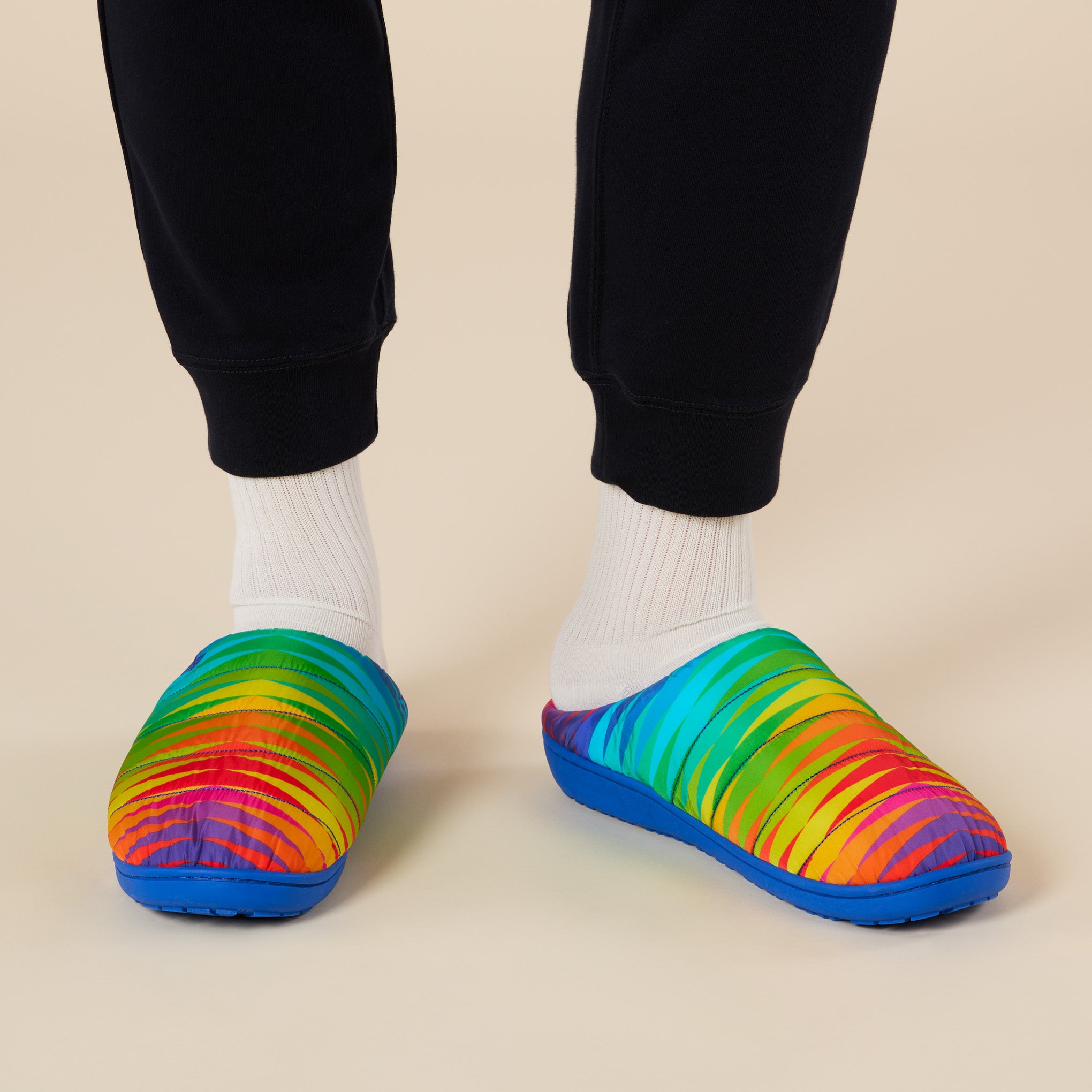 Jeffrey Gibson for MoMA Subu Slippers - Chevron Spectrum - Image 6