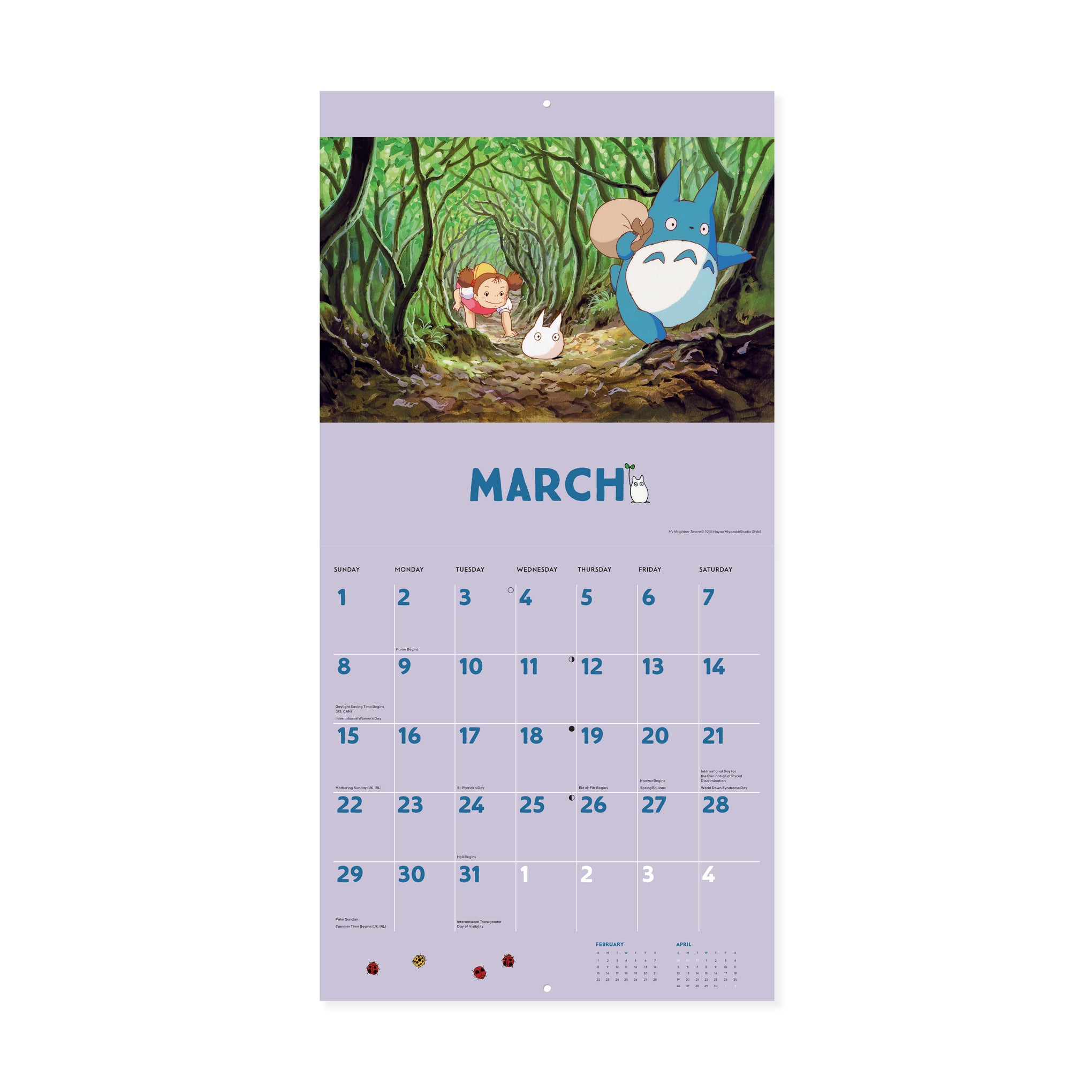 2026 My Neighbor Totoro Wall Calendar - Image 2