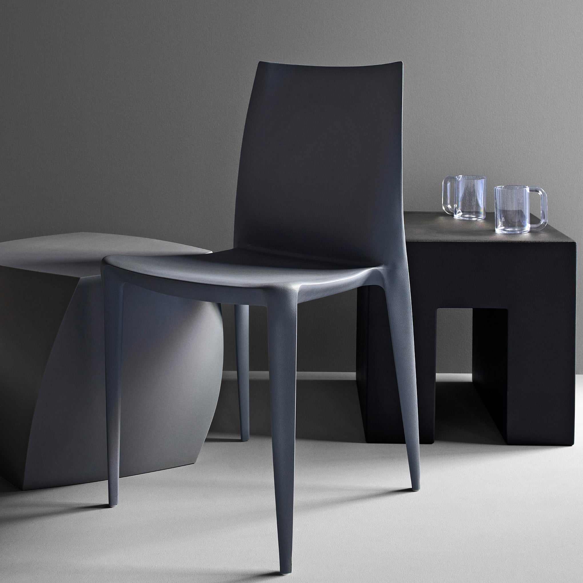 Mario Bellini Stacking Chair from Heller - Set of 2 - Dark Gray - Image 6