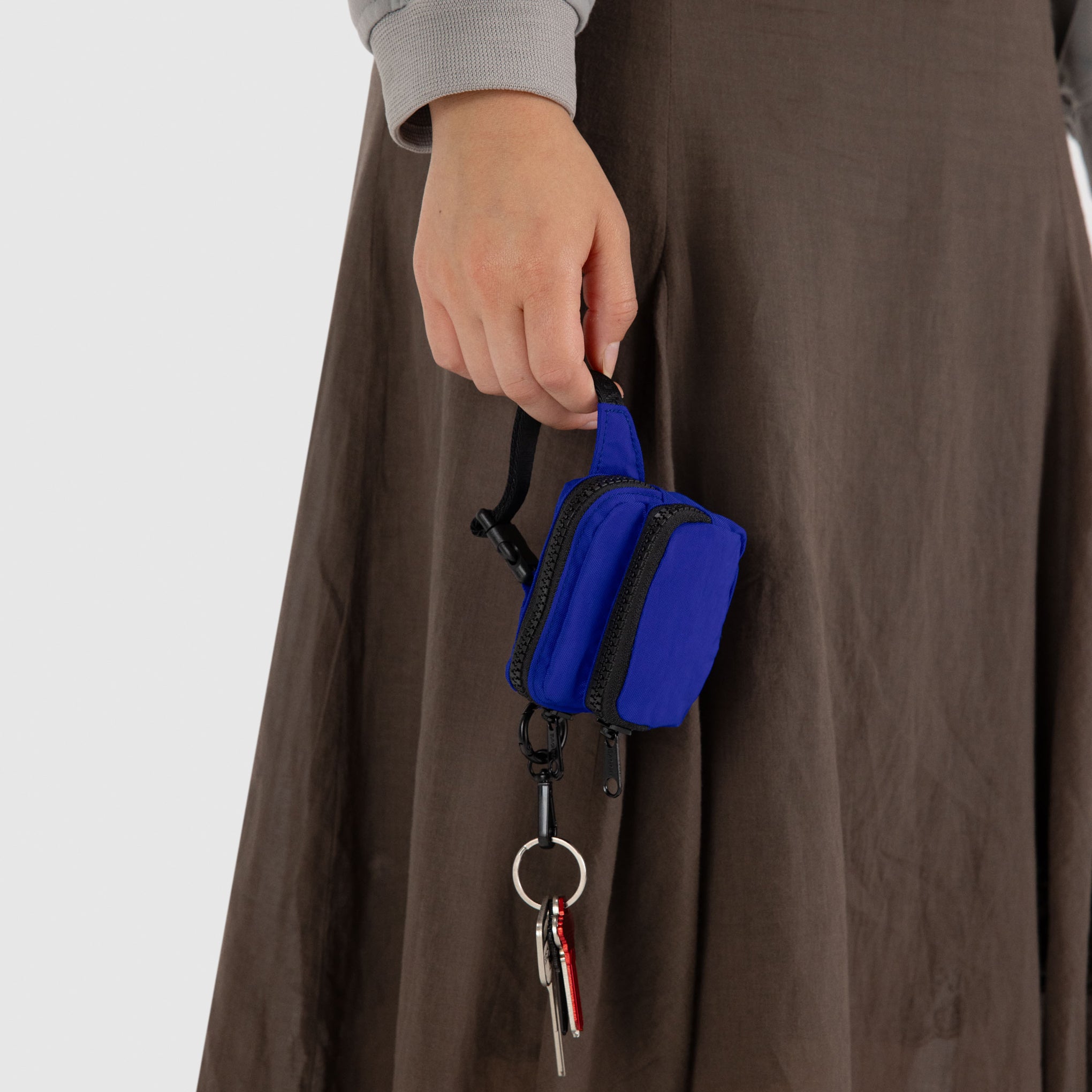 Baggu Mini Bag Charm Keyring - Lapis - Image 3