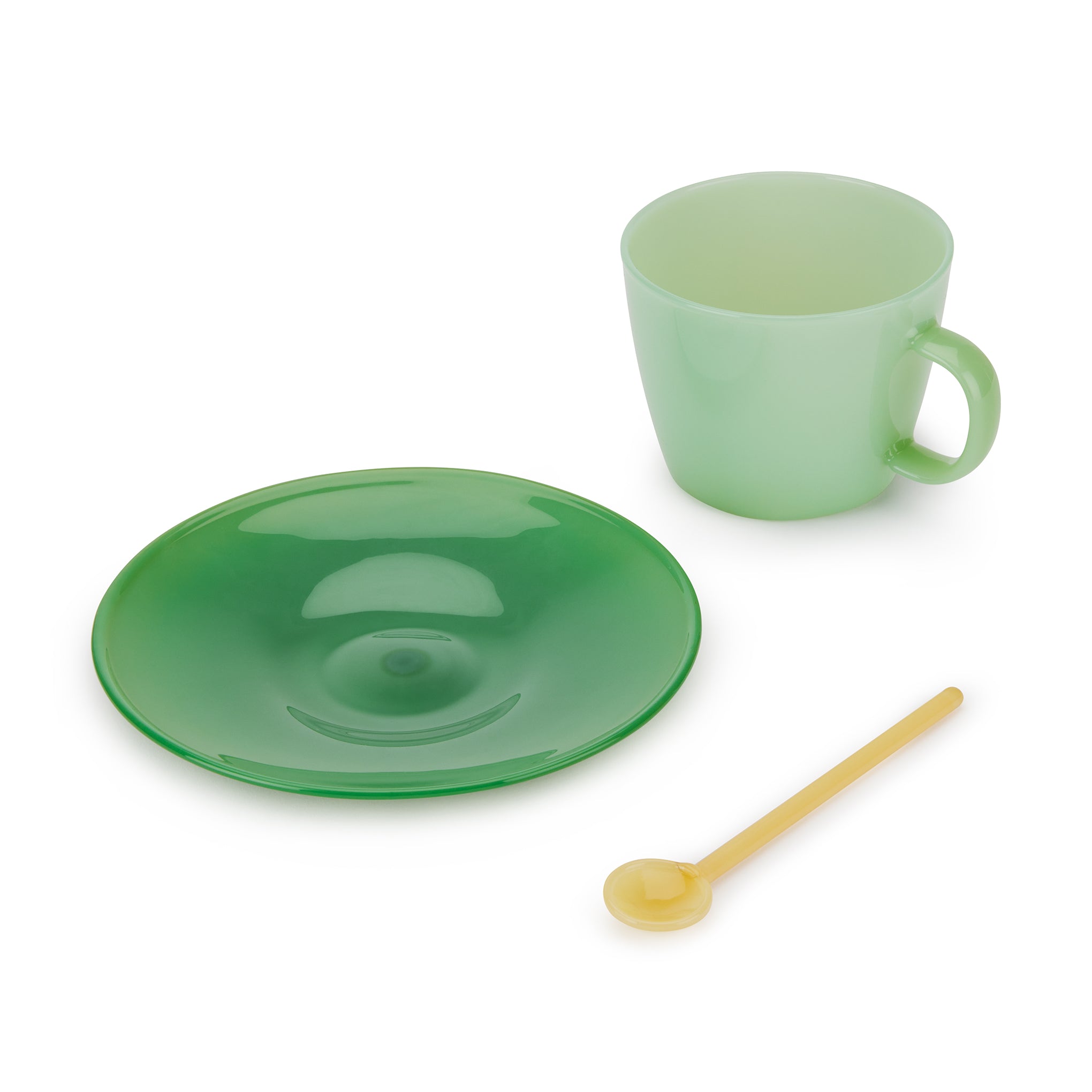 Bodum Copenhagen Glass Mug & Saucer Set - Image 3