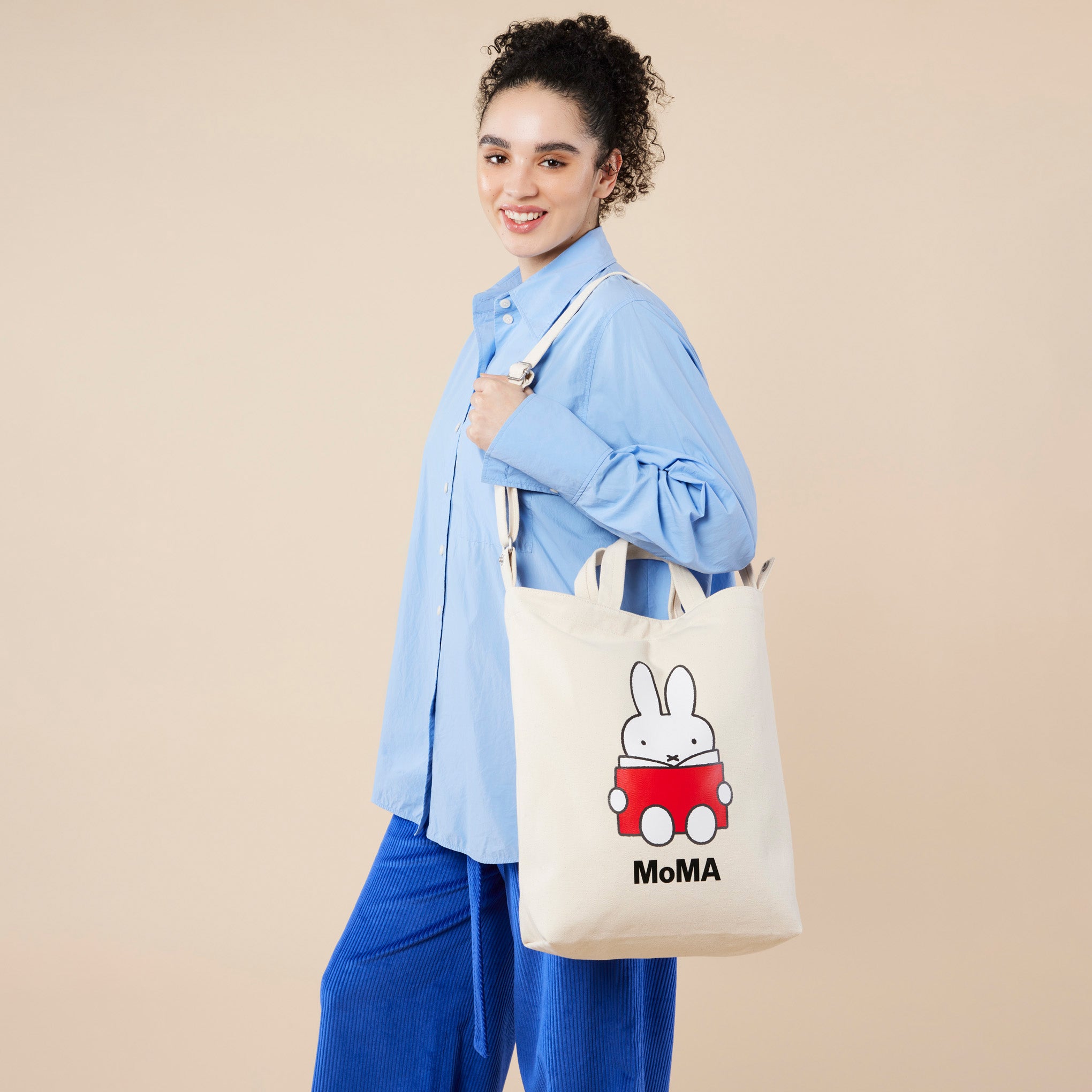 MoMA Miffy Baggu Recycled Cotton Zip Duck Bag - Image 2