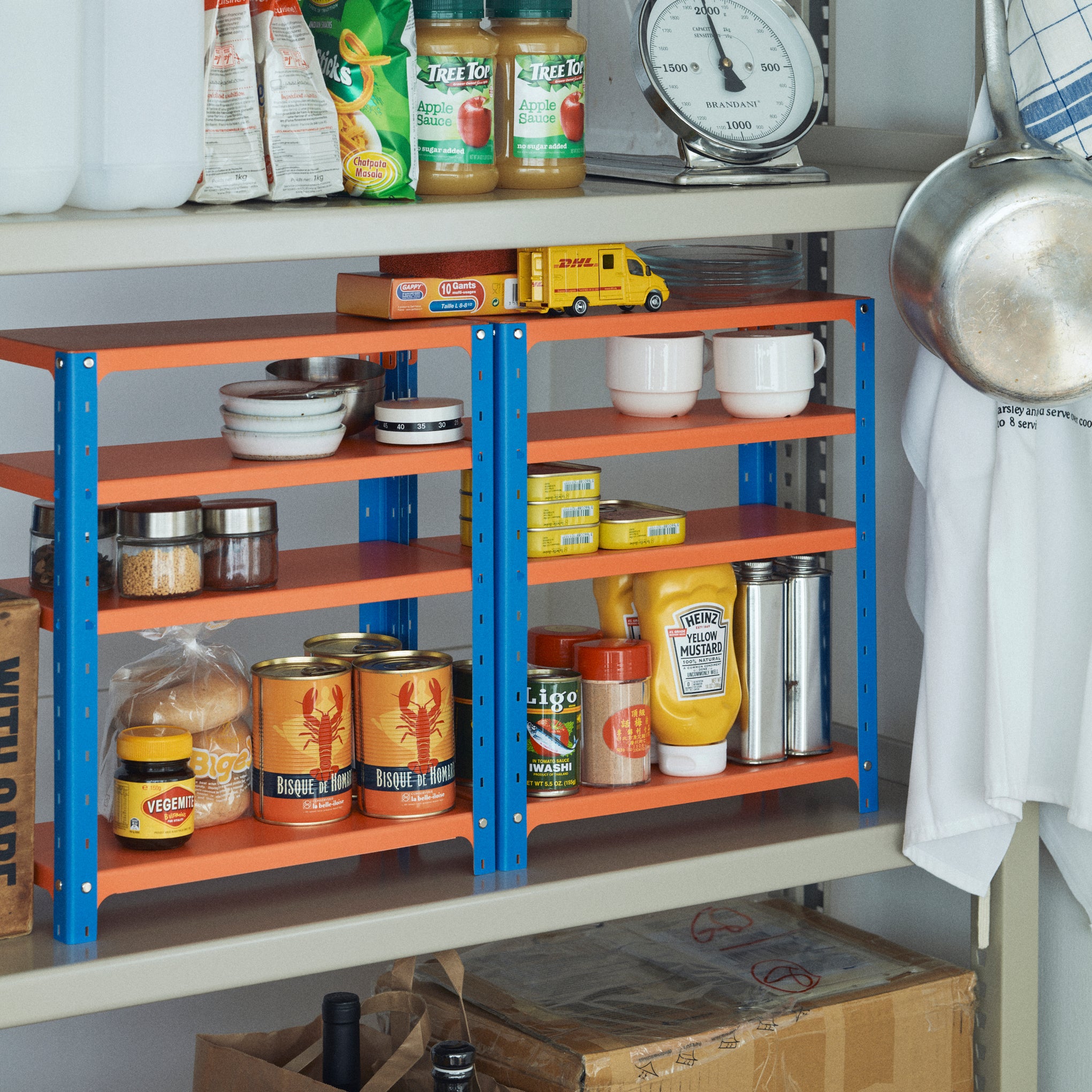 Paper Shelves Rack - Blue/ Orange - Image 2