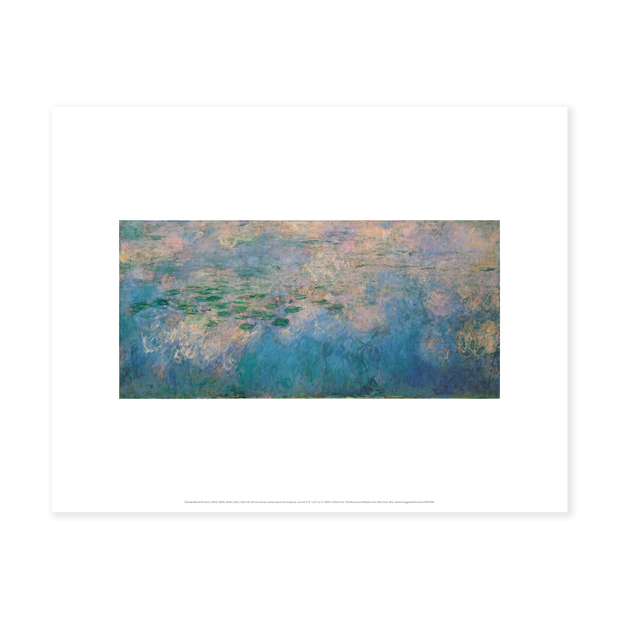 Monet: Water Lilies (Panel 2) Print