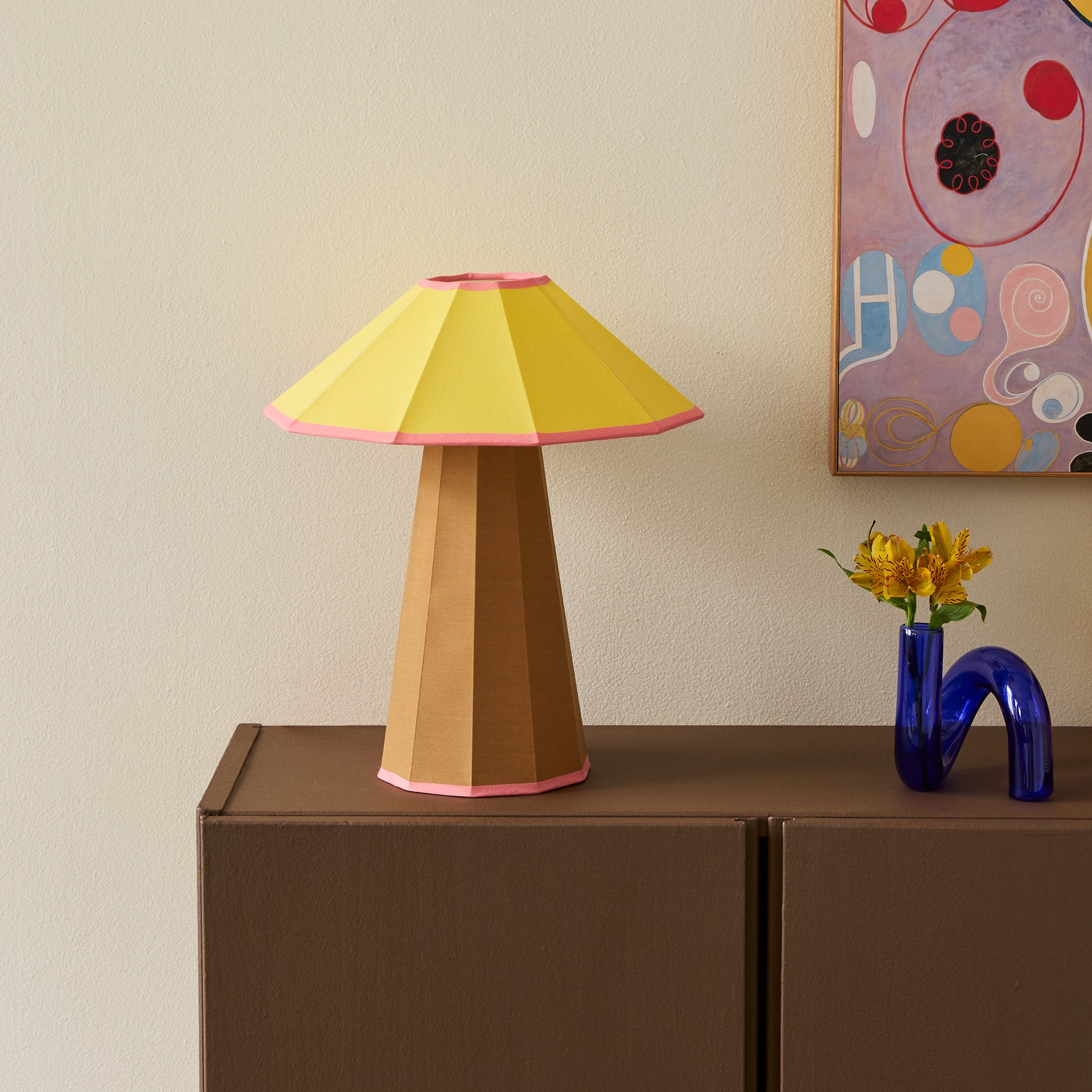 Trimme Table Lamp - Brown/ Yellow - Image 7