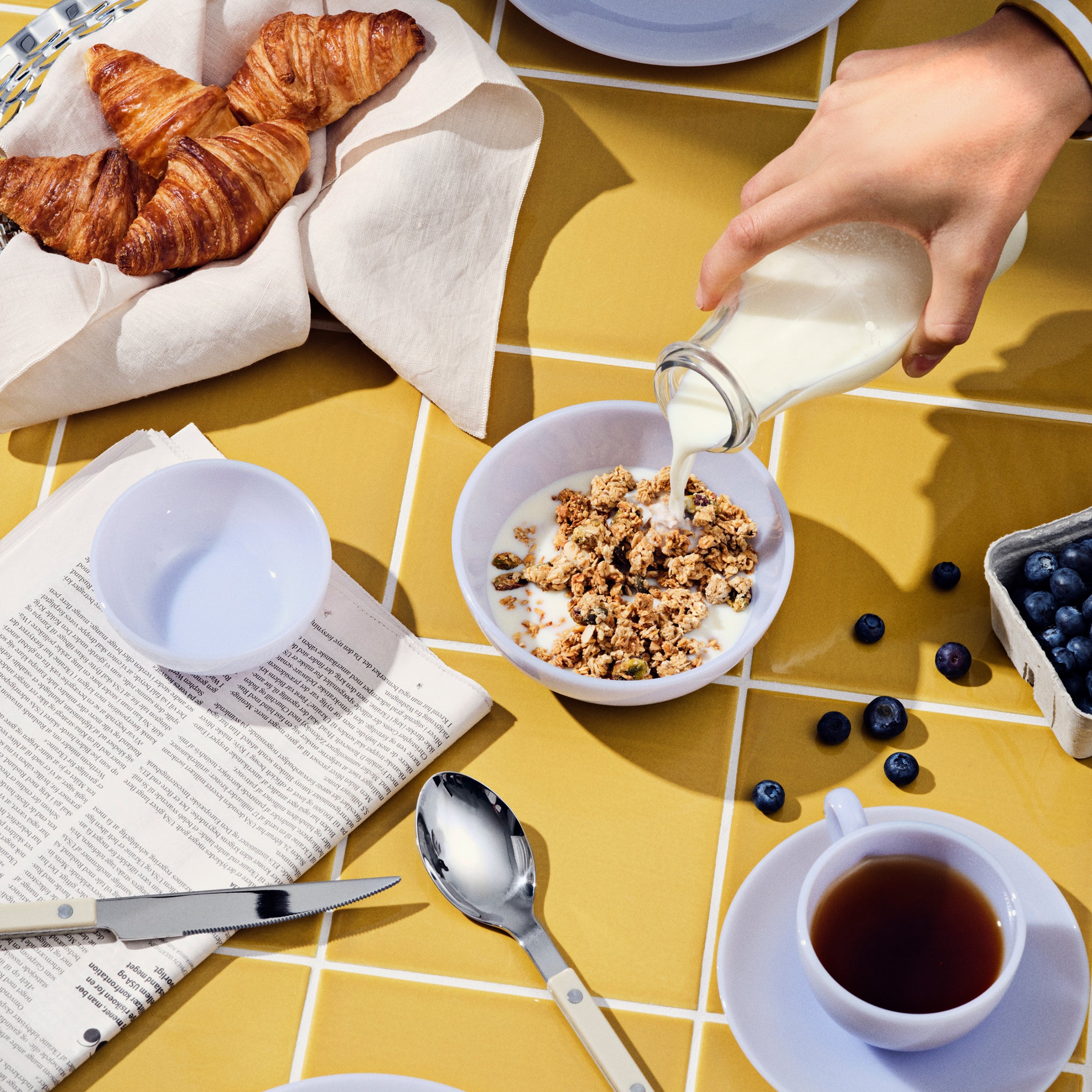 Milk Glass Pastel Dinnerware - Set of 4 - Dinner Plate set of 4 - Image 3