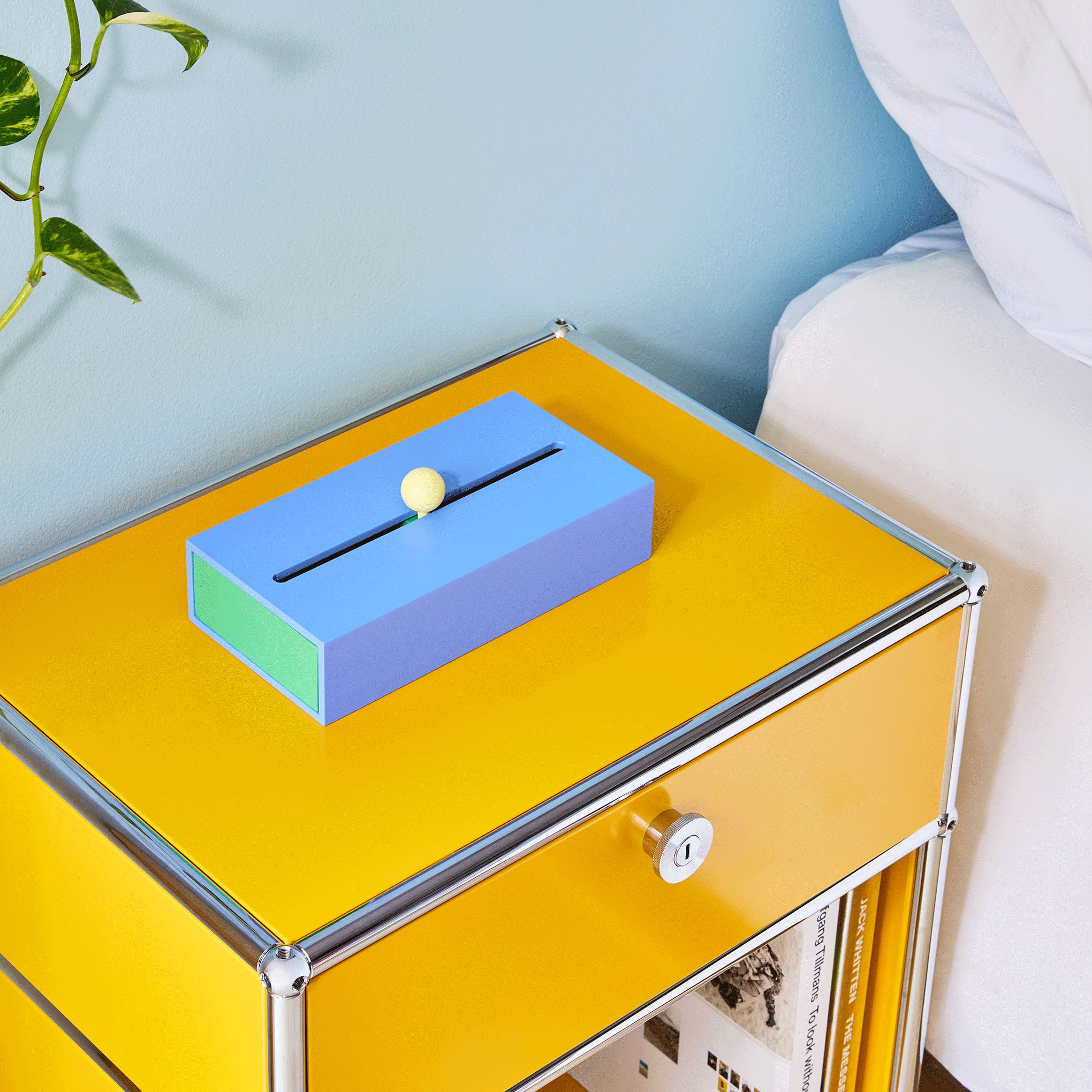 Areaware Colorblock Cache Box - Blue - Image 2