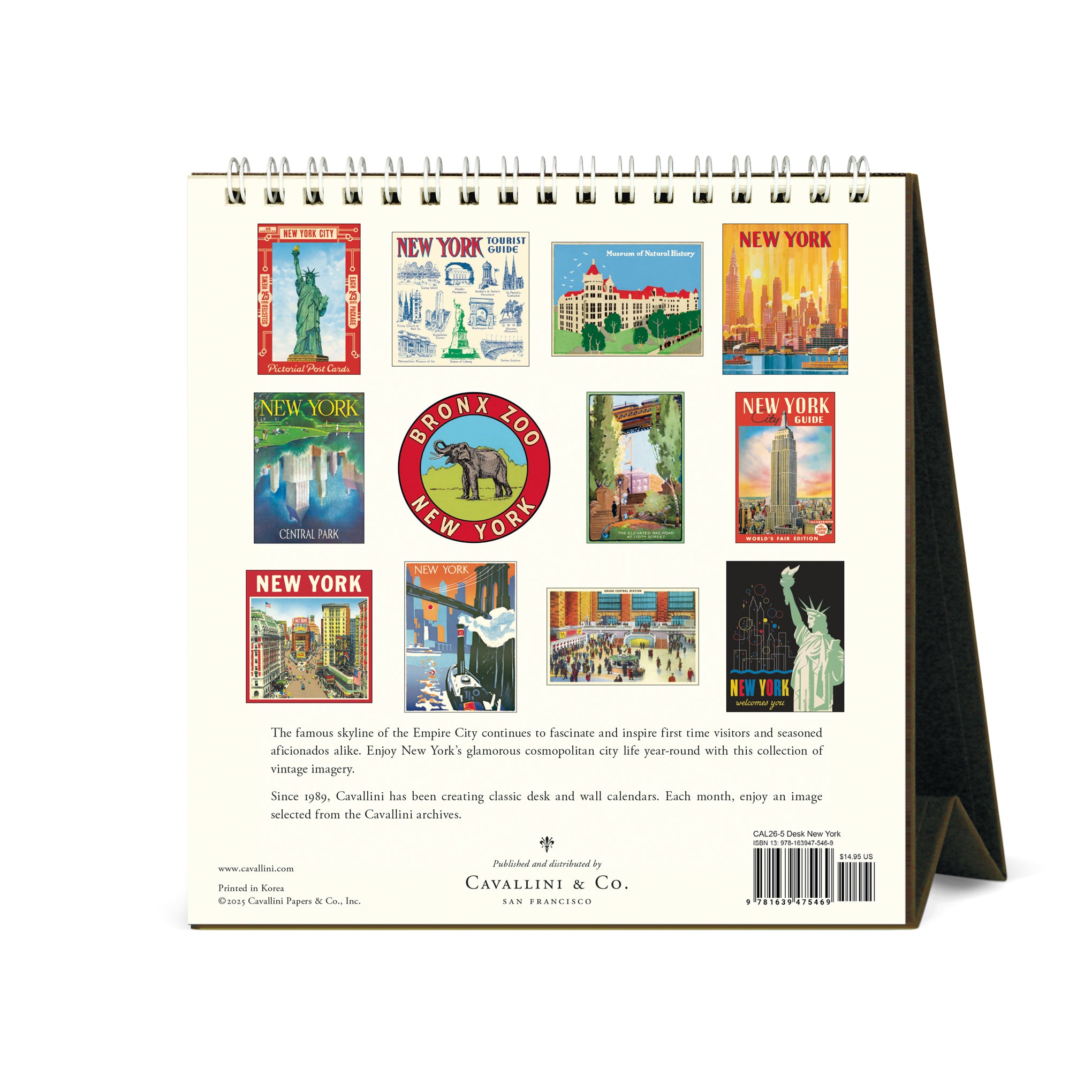 2026 Vintage New York Desk Calendar - Image 3
