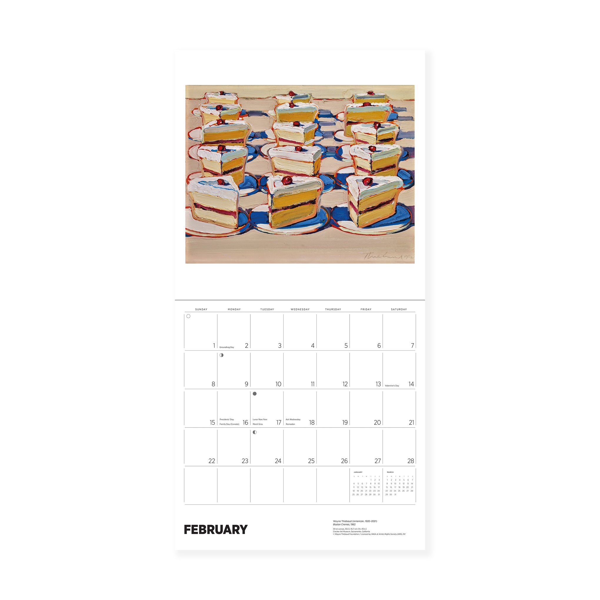 2026 Wayne Thiebaud Wall Calendar - Image 3