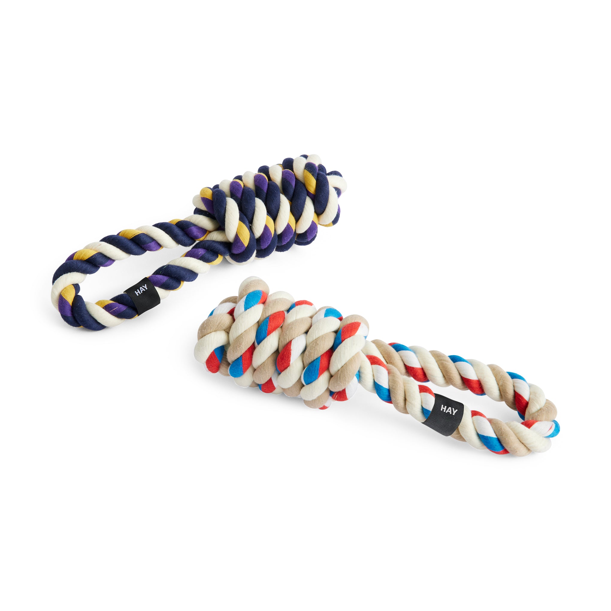 HAY Rope Toy for Dogs in Recycled Polyester - Red/ Turquoise - Image 6