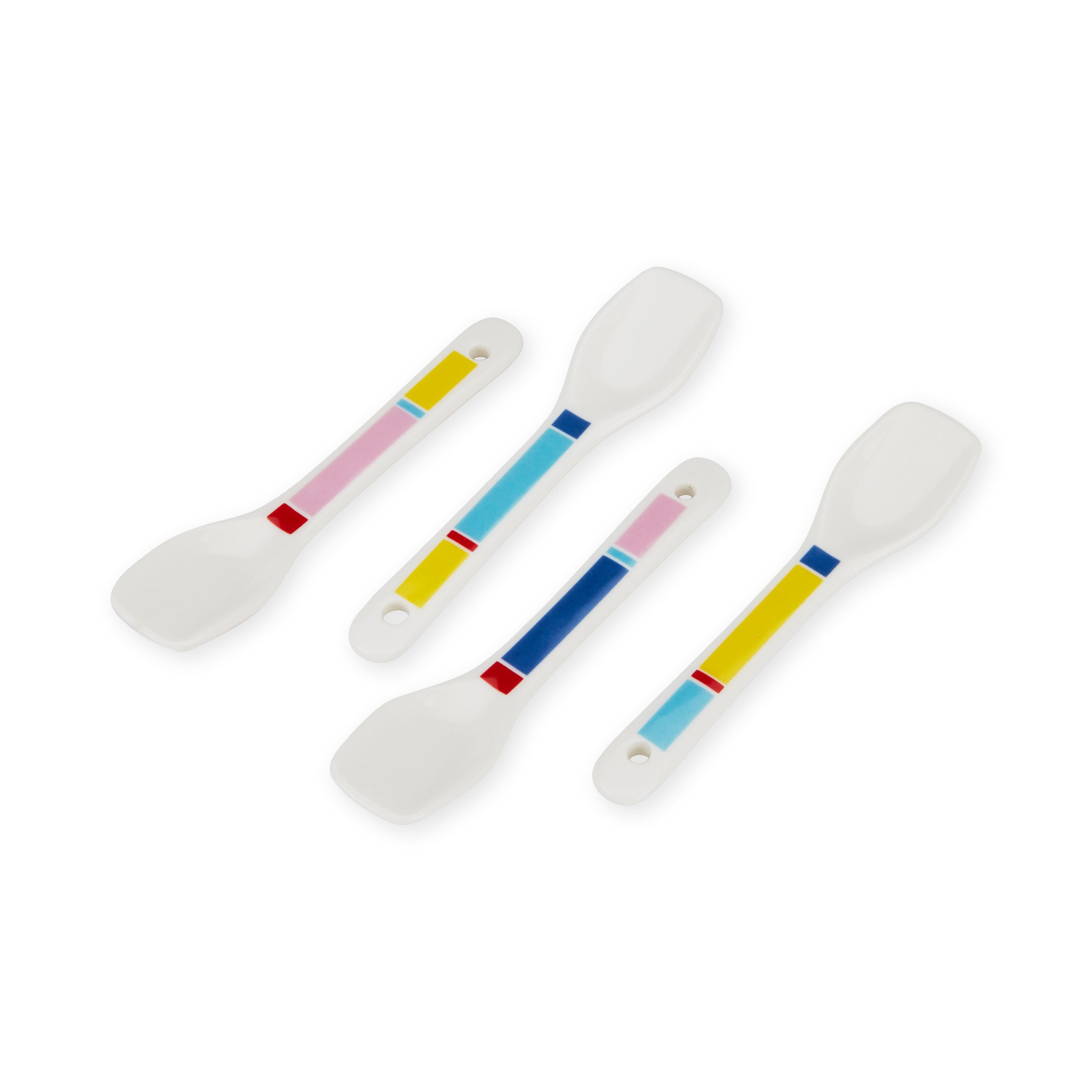 Geocromia Porcelain Dinnerware - Ice Cream Bowl Set of 4 - Image 3