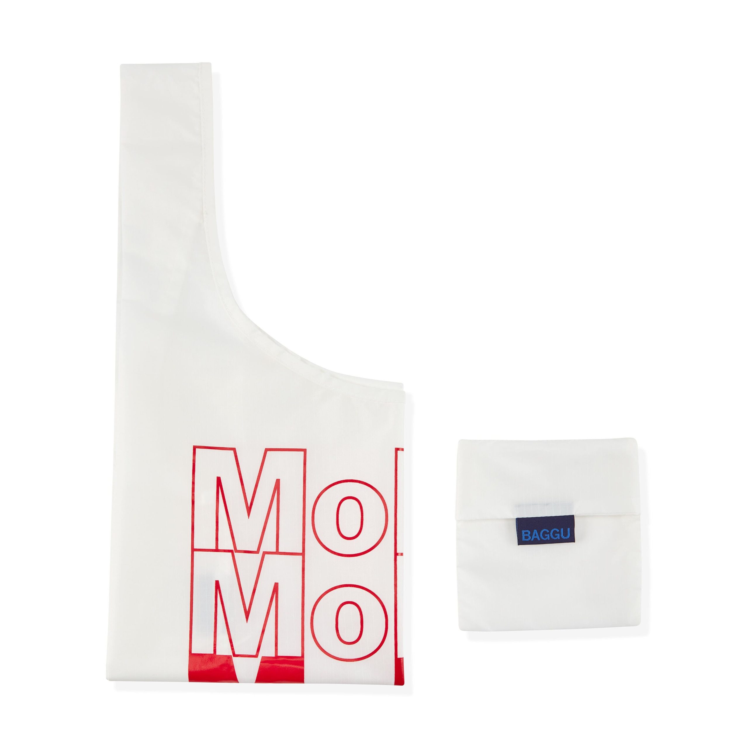 MoMA Baggu Recycled Nylon Tote Bag - White - Image 6