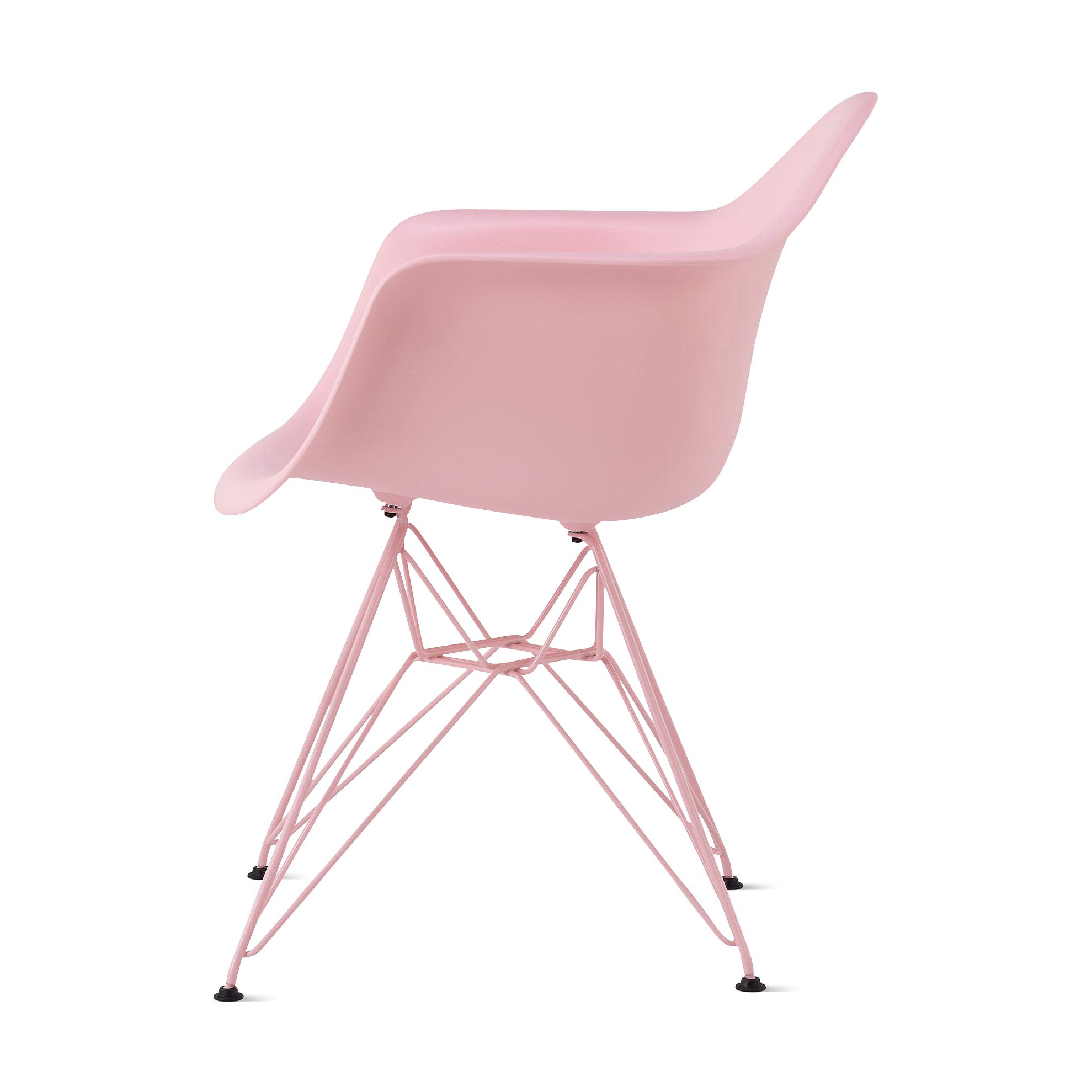 Herman Miller x HAY Eames Molded Recycled Plastic Armchair - Powder Pink - Image 3
