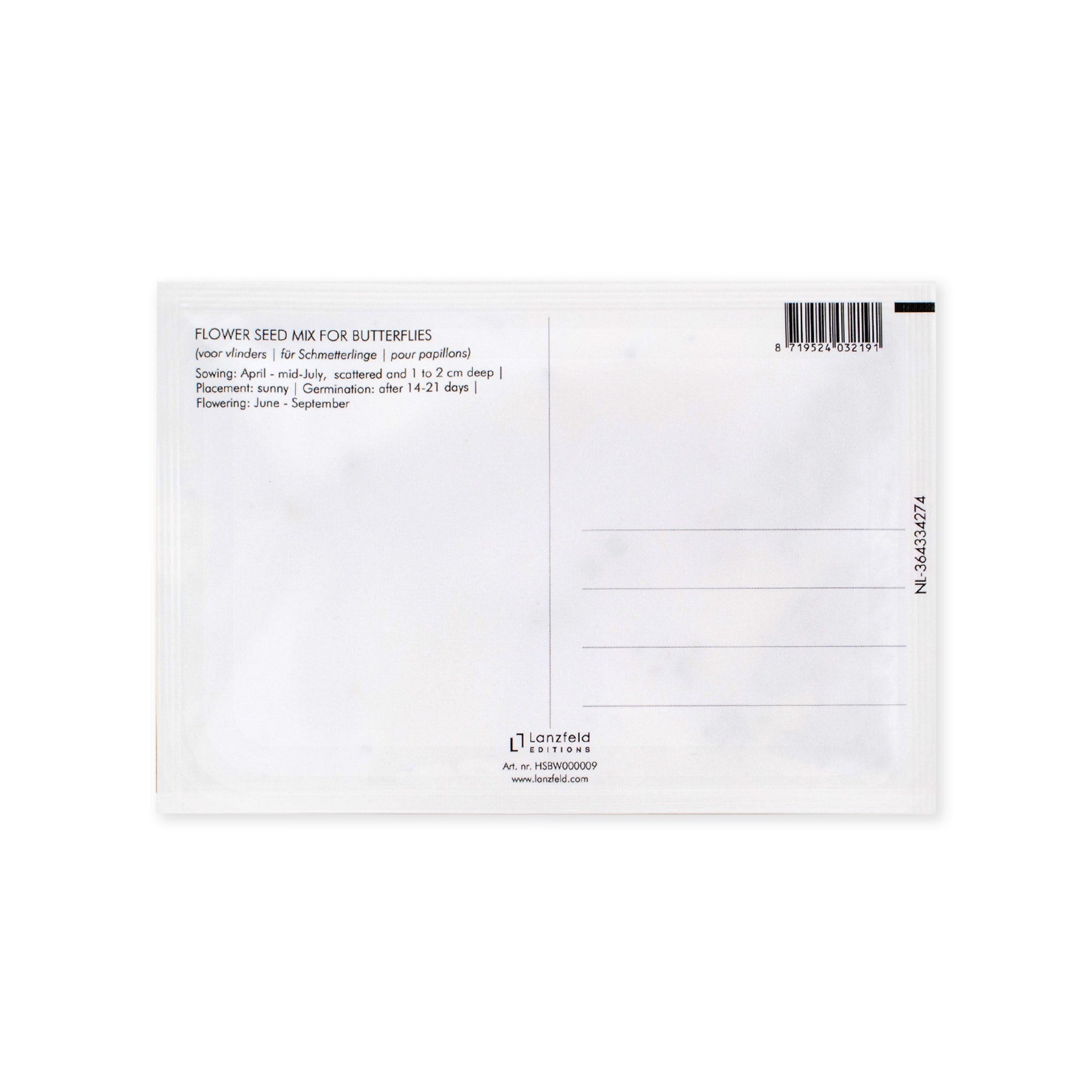 MoMA Artist Postcard Seed Packet - Klimt Butterfly Mix - Image 2