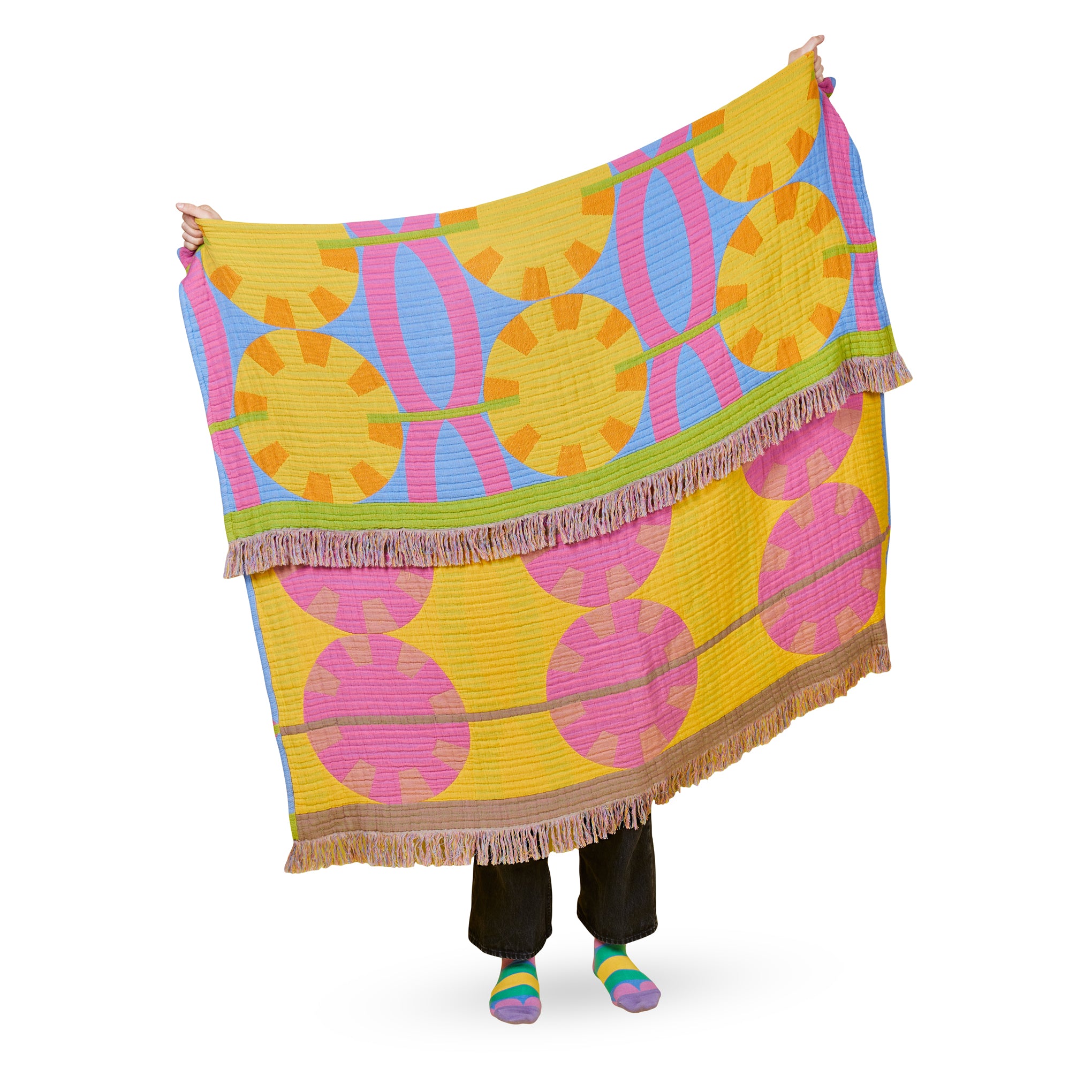 Orun Cotton Throw Blanket by Yinka Ilori - Image 5