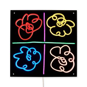 Yellowpop Mickalene Thomas Flowers Neon Sign