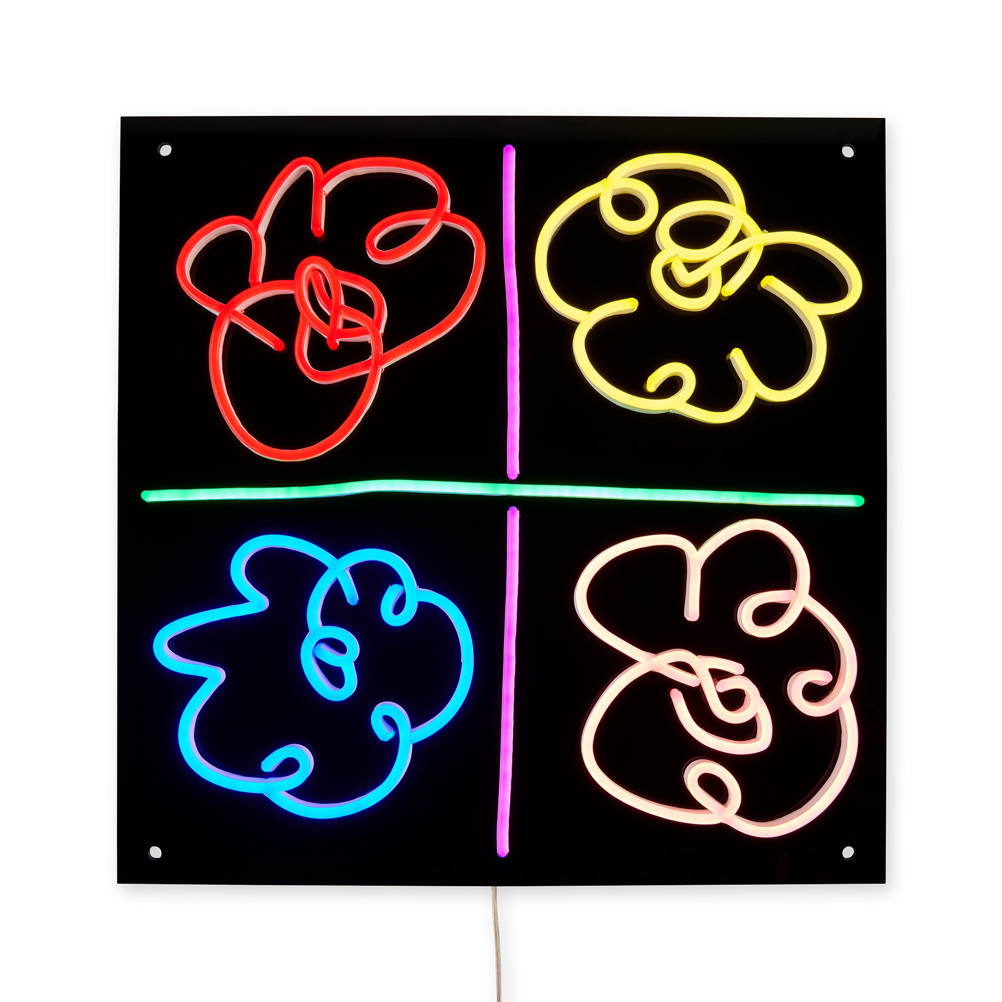 Yellowpop Mickalene Thomas Flowers Neon Sign