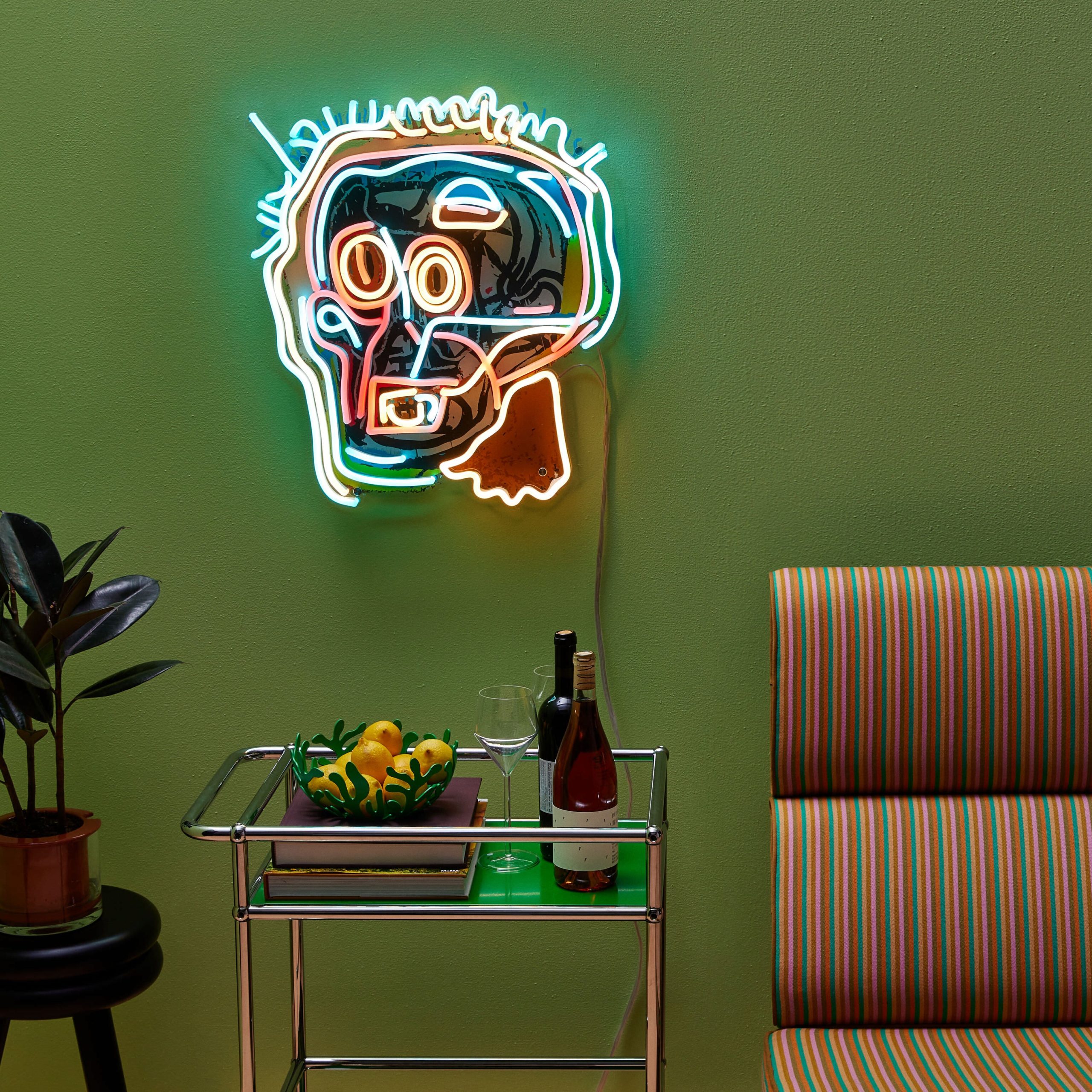 Jean-Michel Basquiat Head Neon Sign - Image 2
