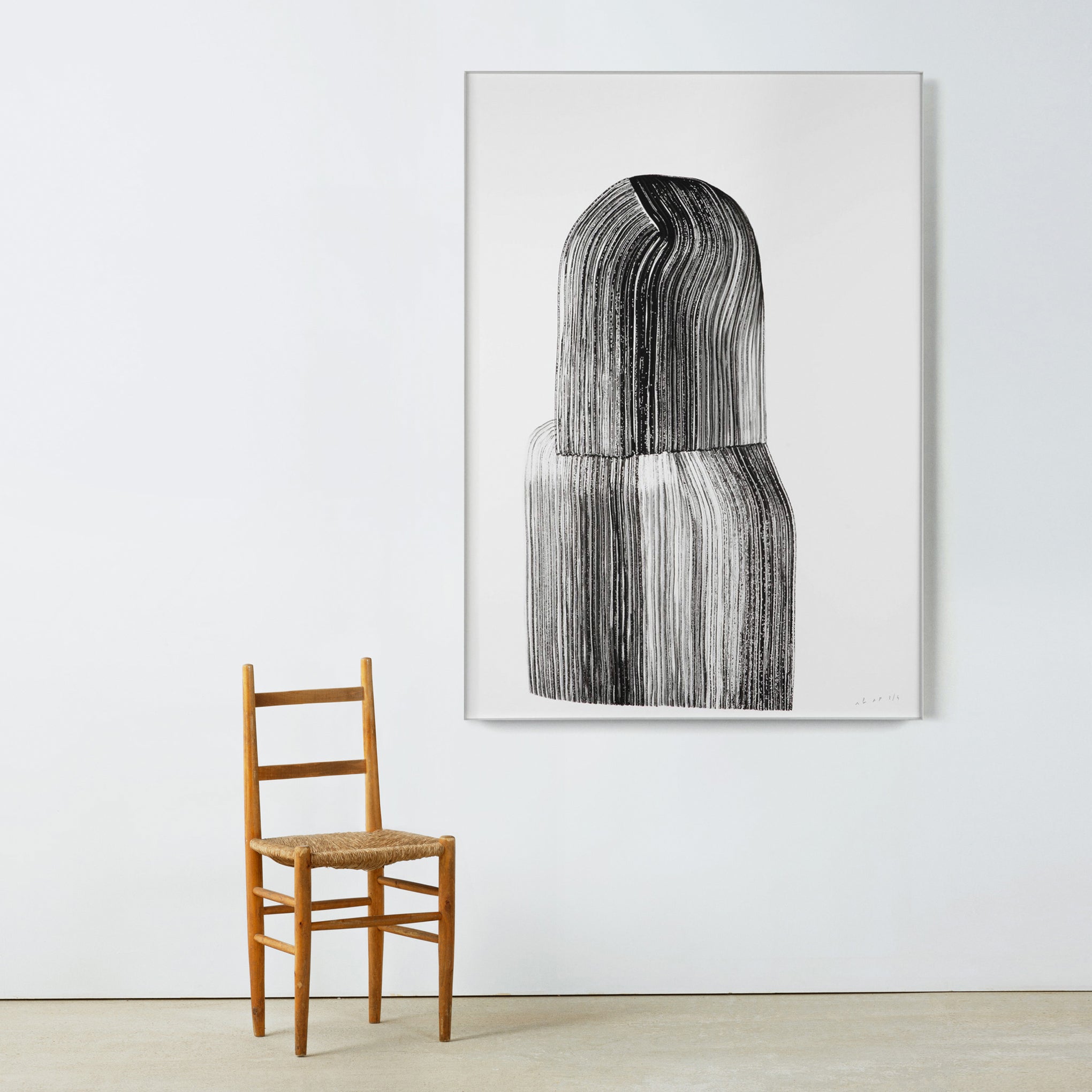 Ronan Bouroullec Black Ink 3 Limited Edition Framed Poster - Image 3