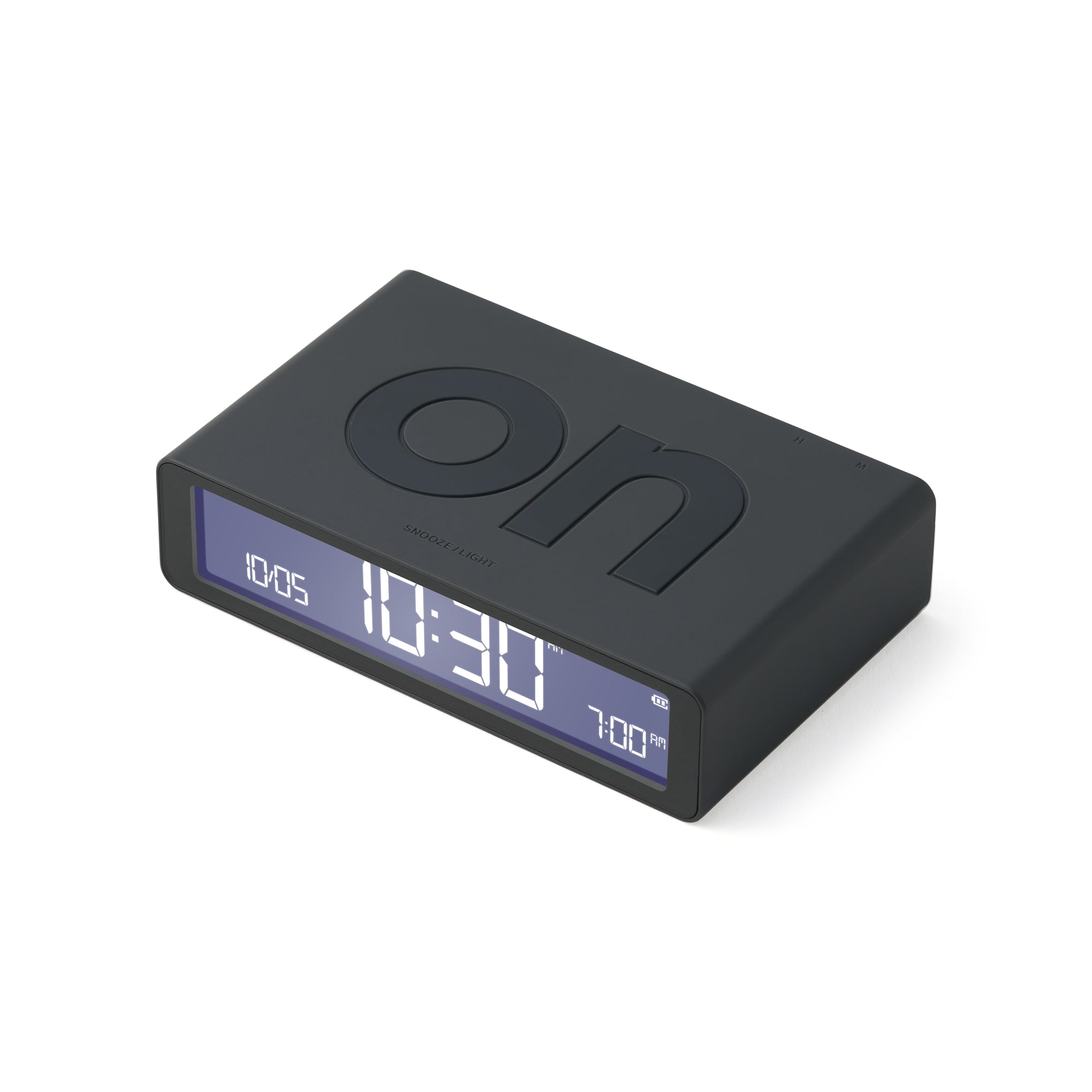 Lexon Flip Rechargeable Alarm Clock - Dark Grey - Image 5
