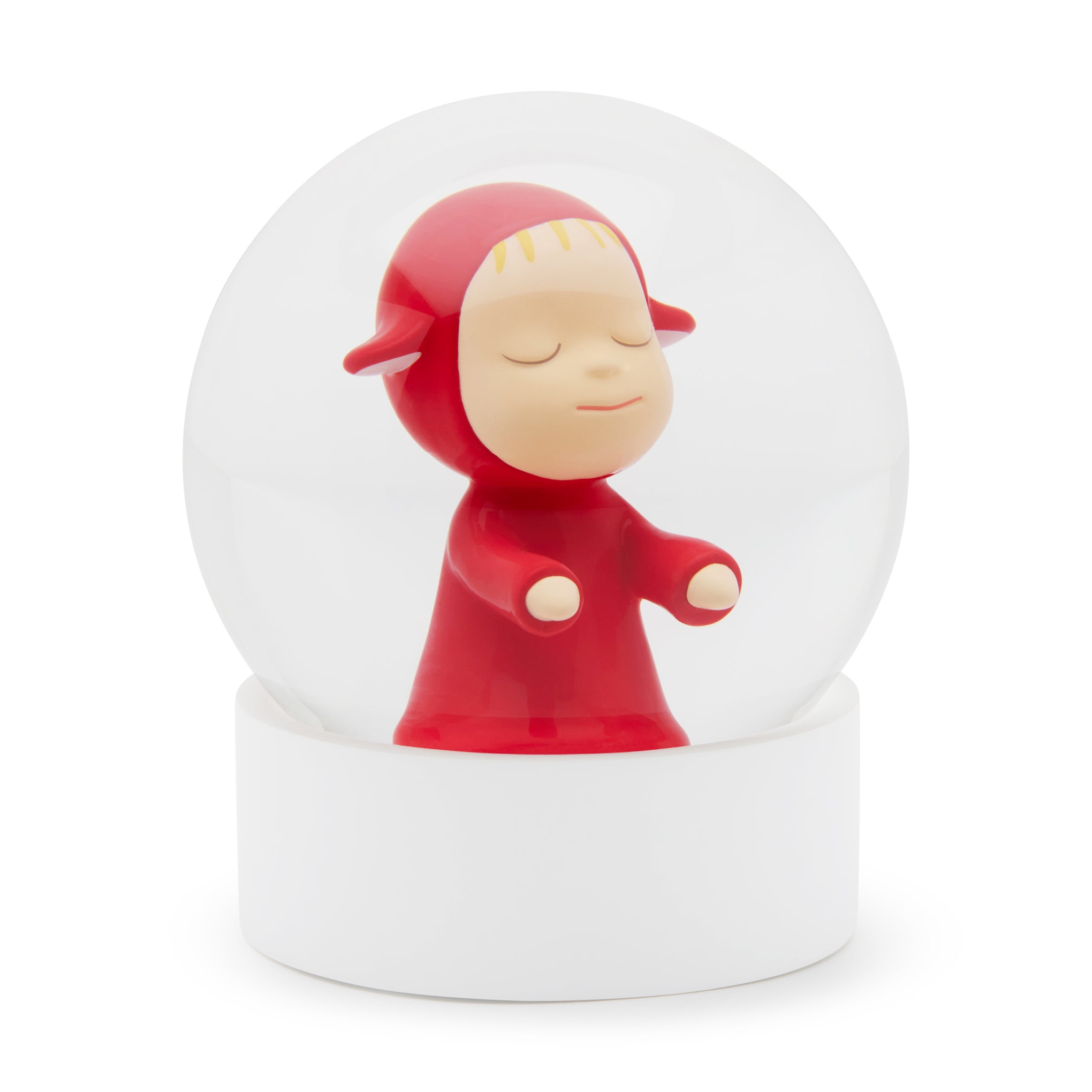 Yoshitomo Nara Little Wanderer Snow Globe - Red - Image 3