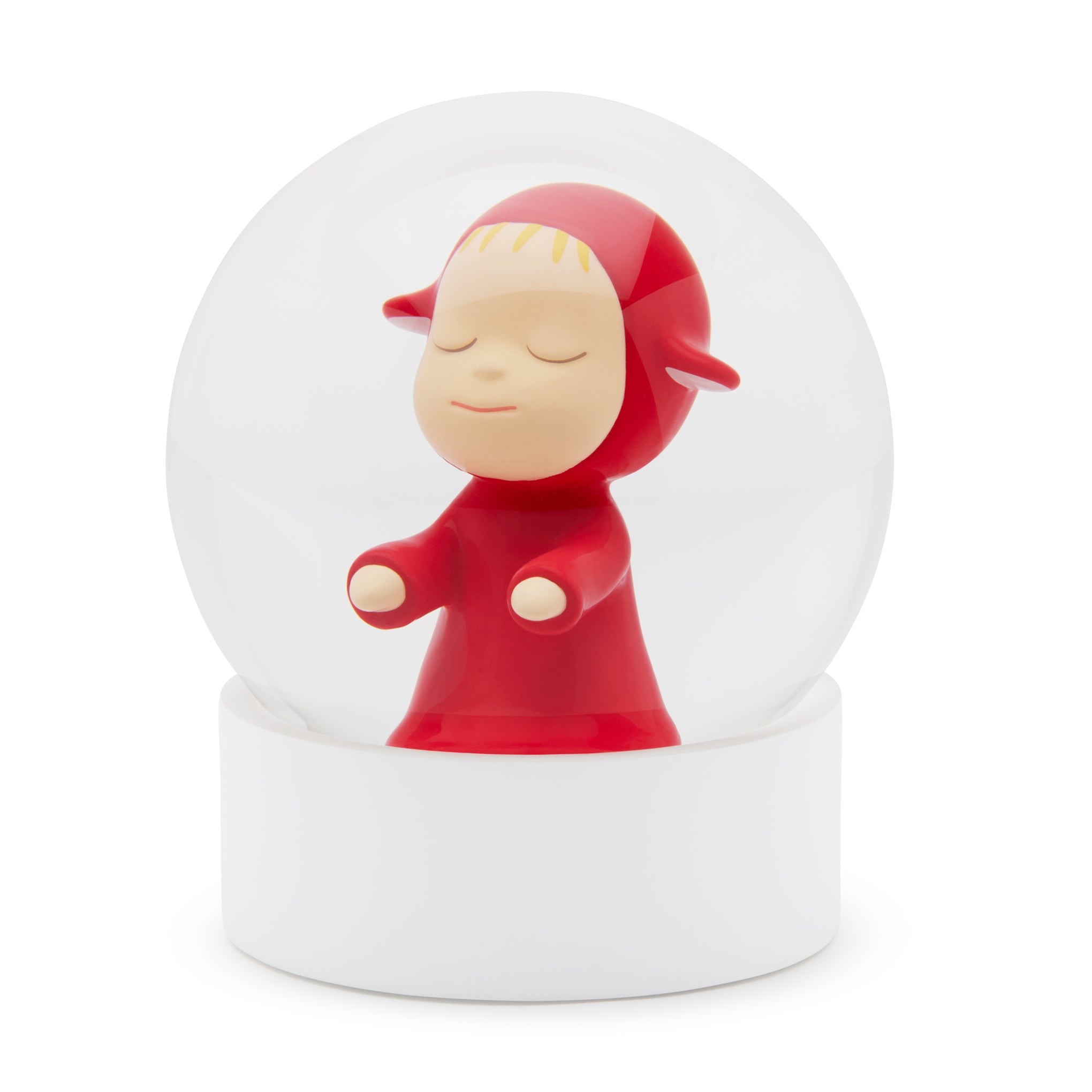 Yoshitomo Nara Little Wanderer Snow Globe - Red - Image 2