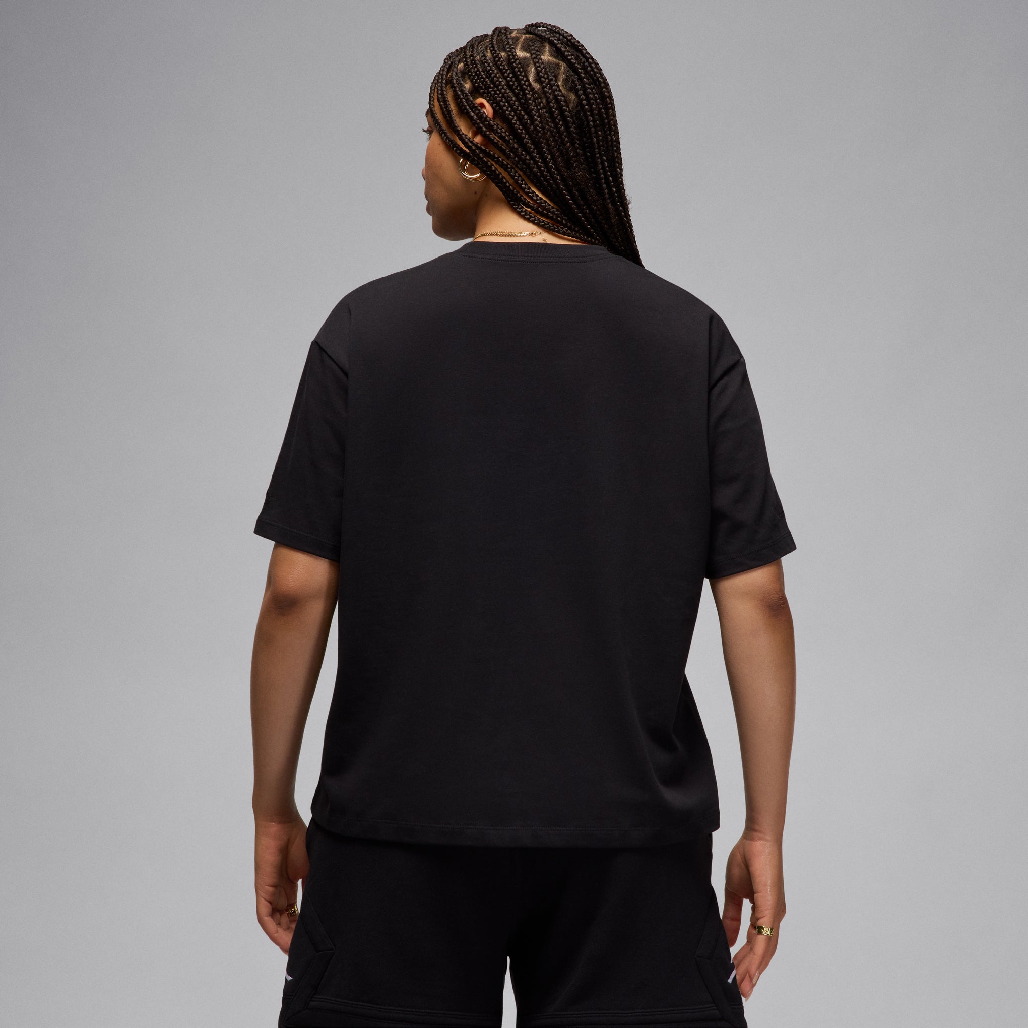 Jordan Brand x Nina Chanel Abney Short-Sleeve Cotton T-Shirt - Black - Image 4