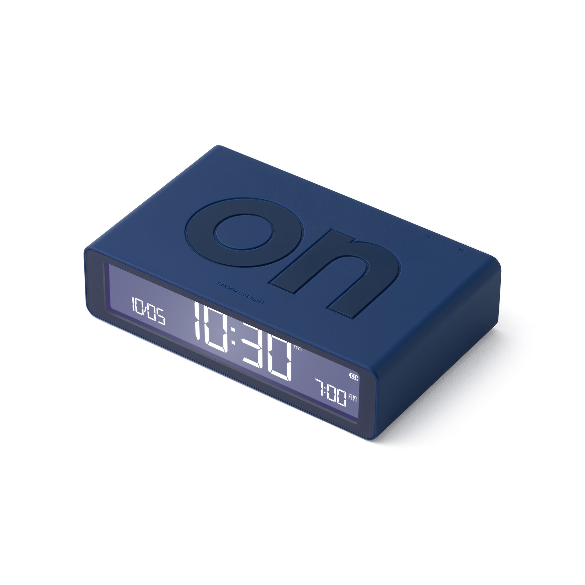 Lexon Flip Rechargeable Alarm Clock - Dark Blue - Image 5