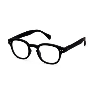 IZIPIZI Rounded-Edge Square Reading Glasses #C - Black