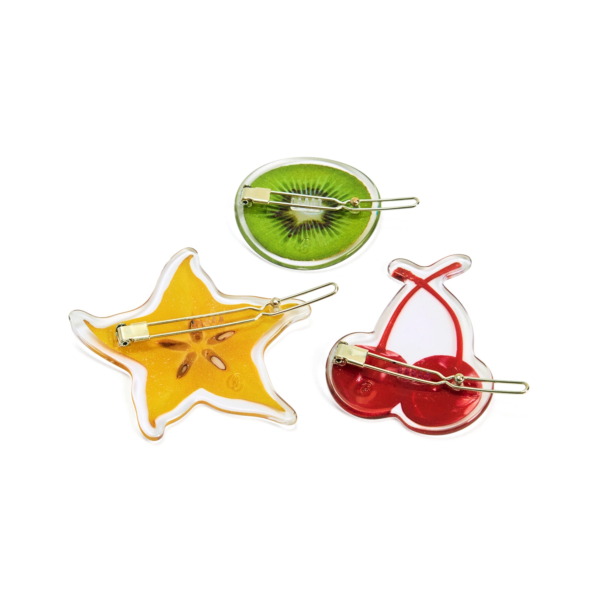 Chunks Fruit Salad Hair Clips - Set of 3 - Image 3