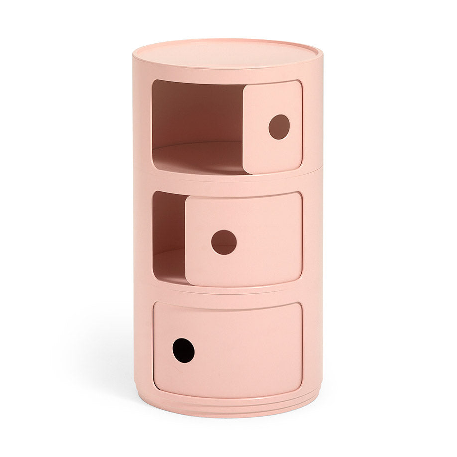 Kartell Bio Componibili 3 Tier Storage - Pink - Image 3