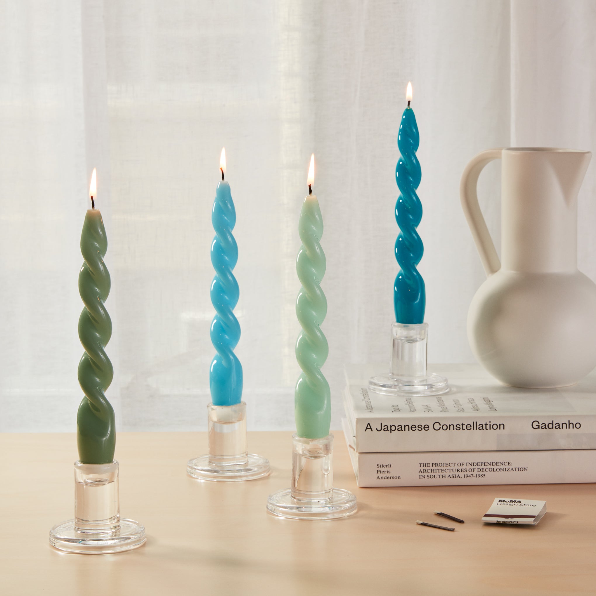 Twist Candles - Set of 4 - Image 2