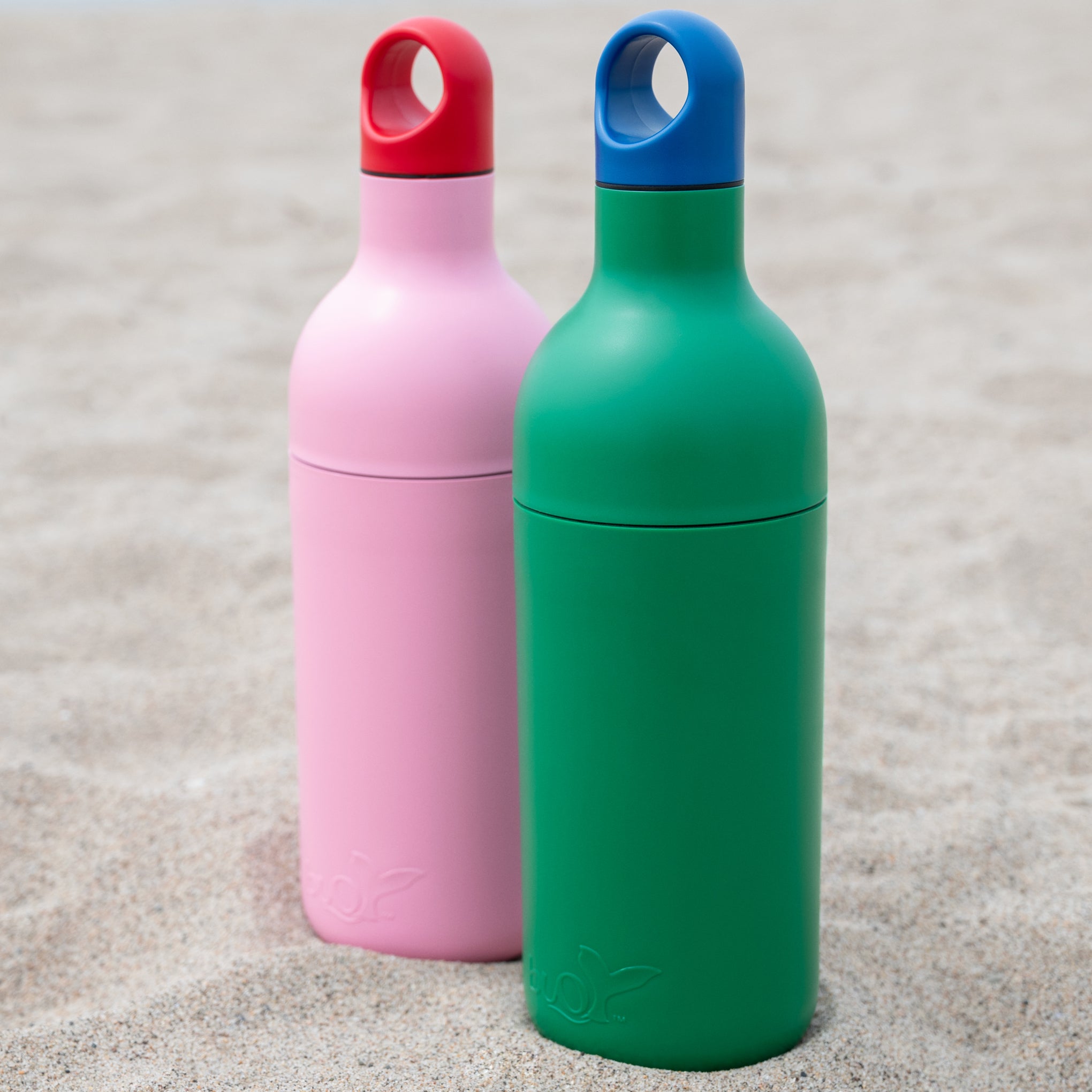 Buoy Recycled Ocean Plastic Water Bottle - Pink/ Red - Image 4