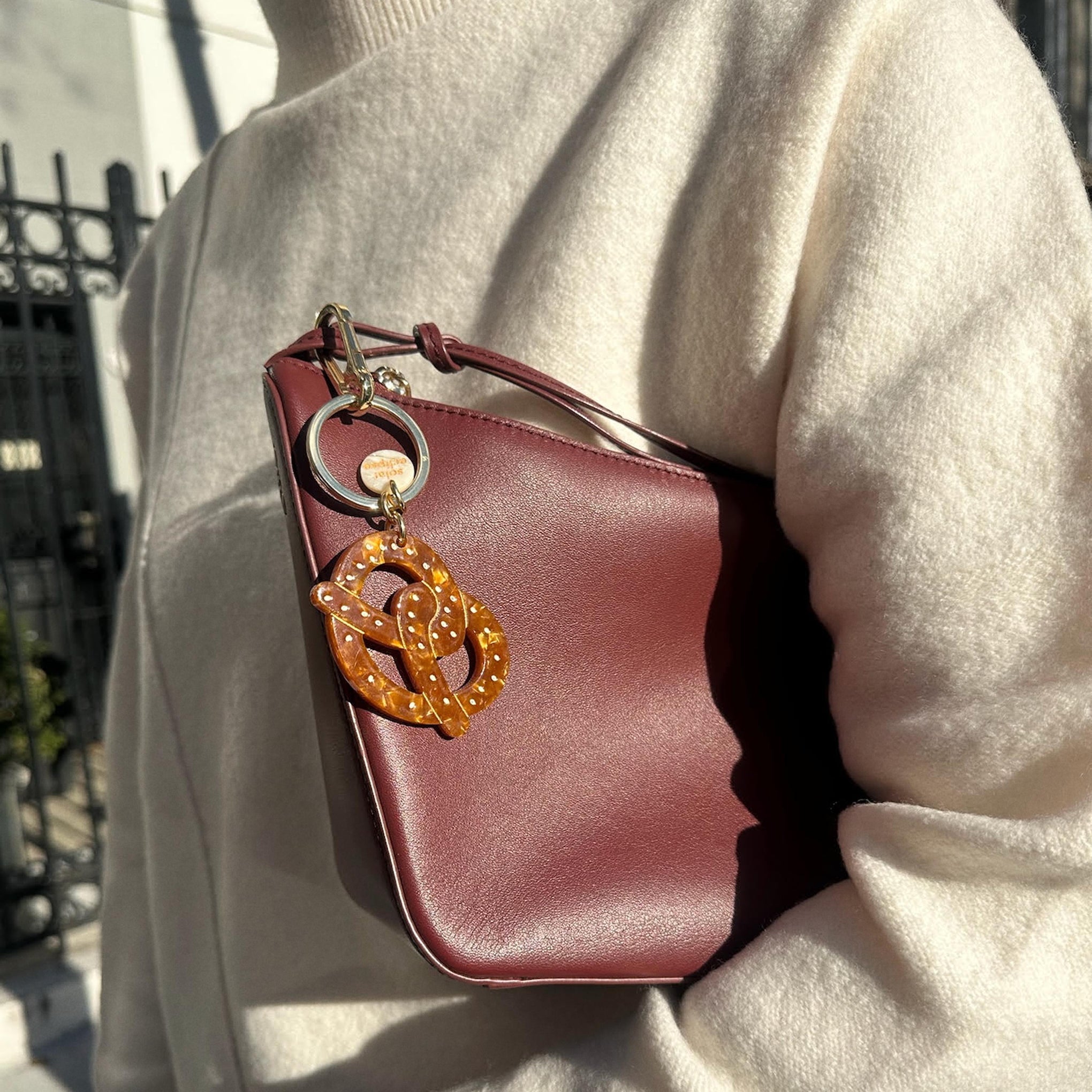 Solar Eclipse Keyring Bag Charm - Pretzel - Image 2