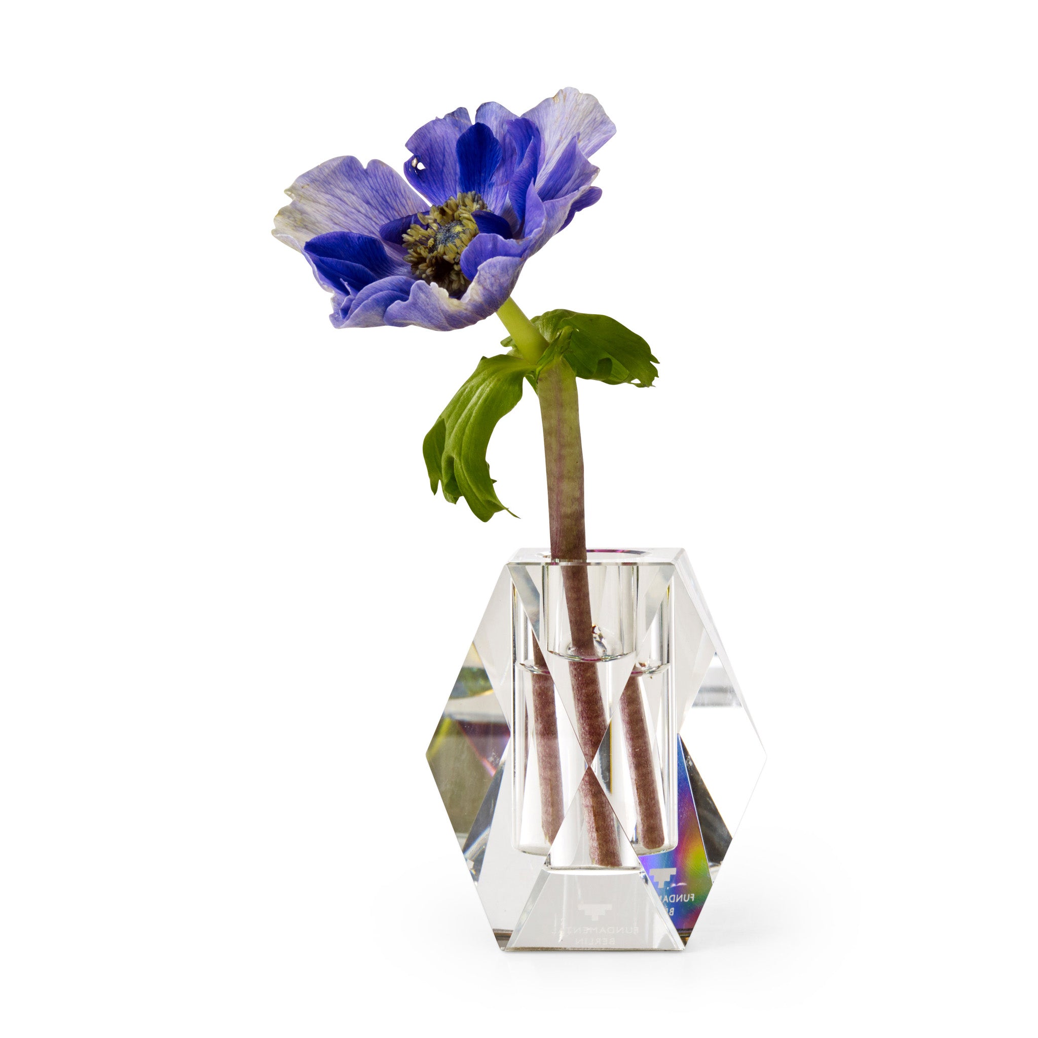 Faceted Crystal Vase - Small