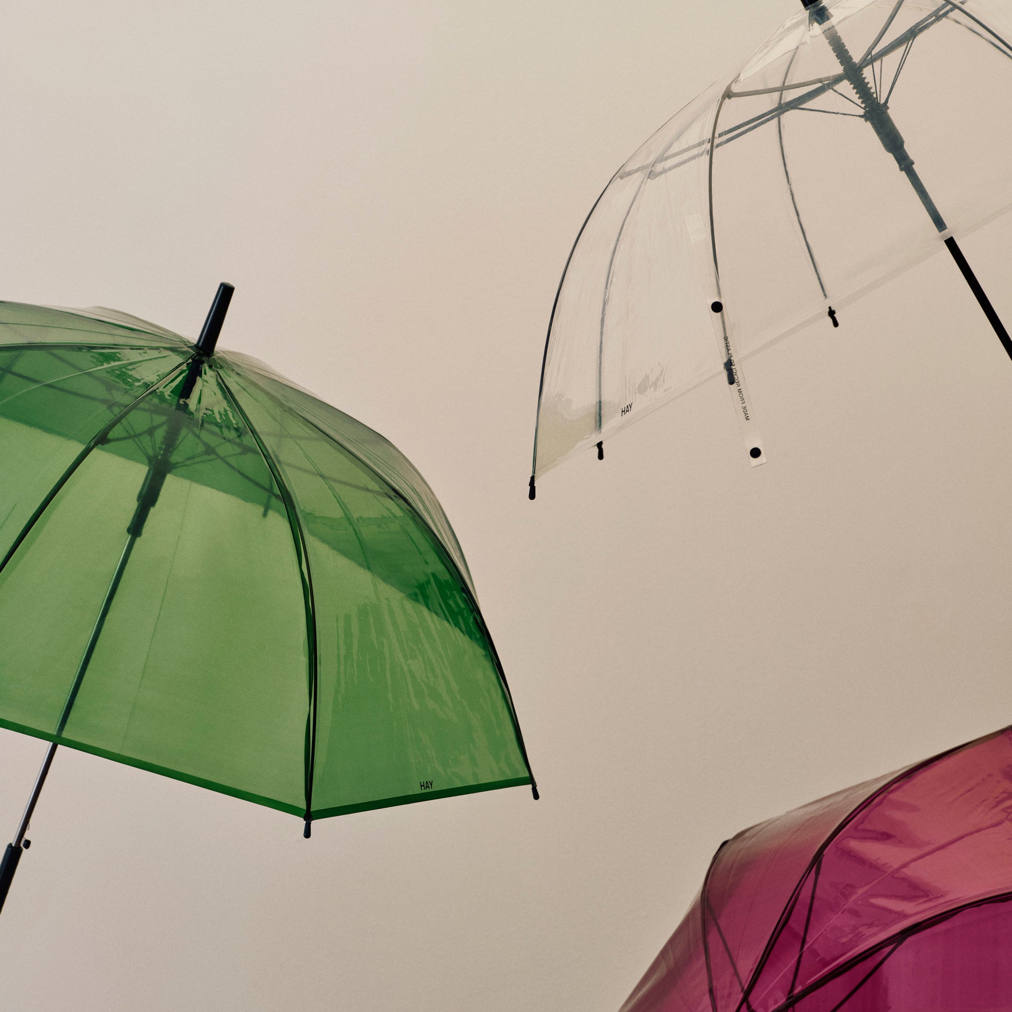 HAY Canopy Stick Recycled Plastic Umbrella - Green - Image 5