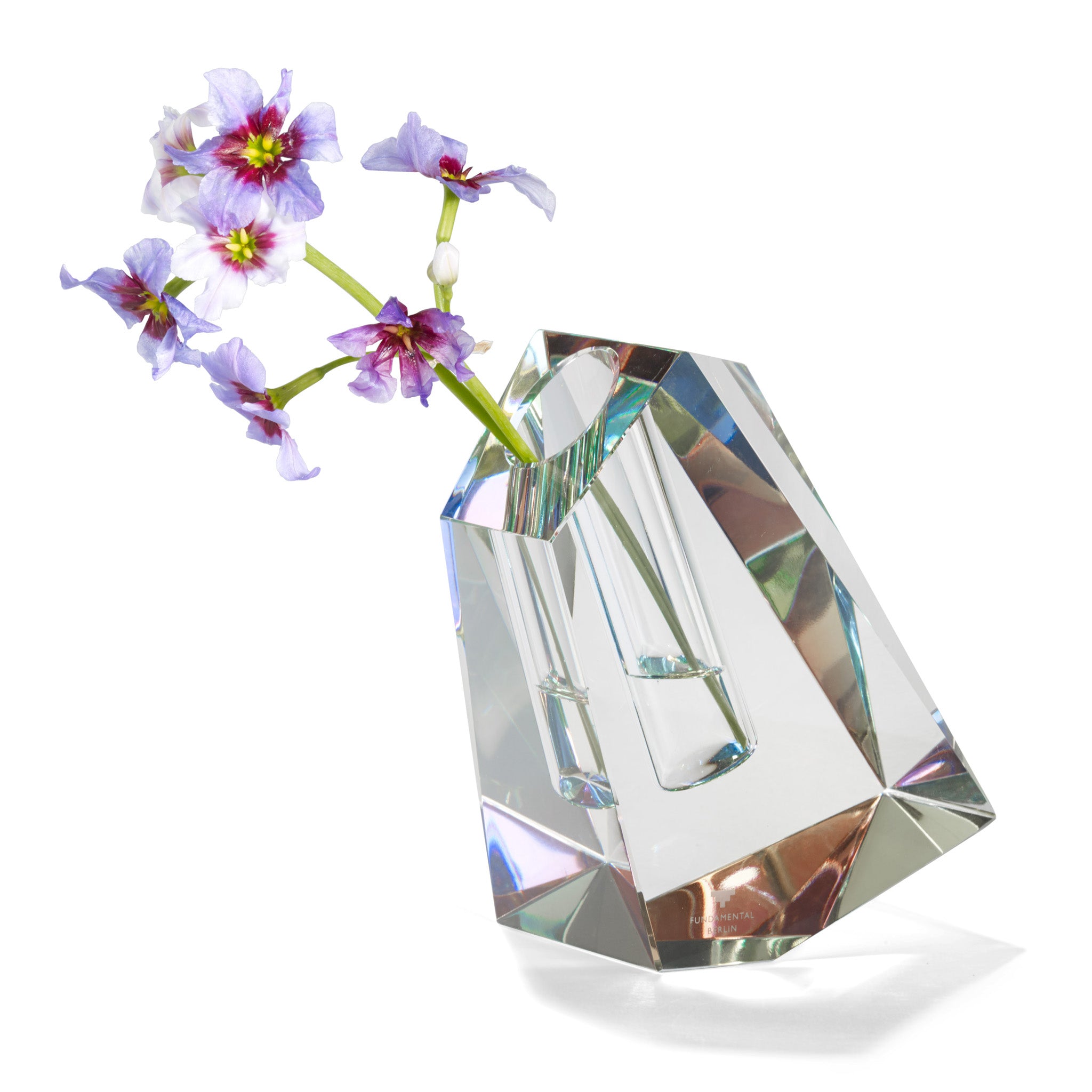 Faceted Crystal Vase - Large