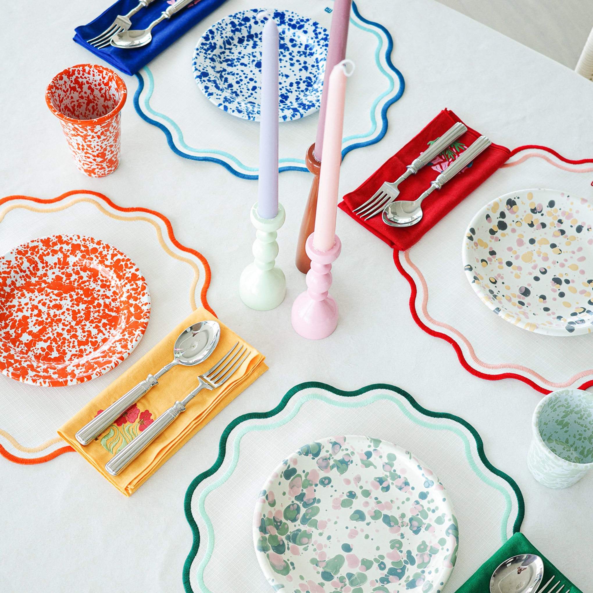 Floria Placemat - Blue - Image 4