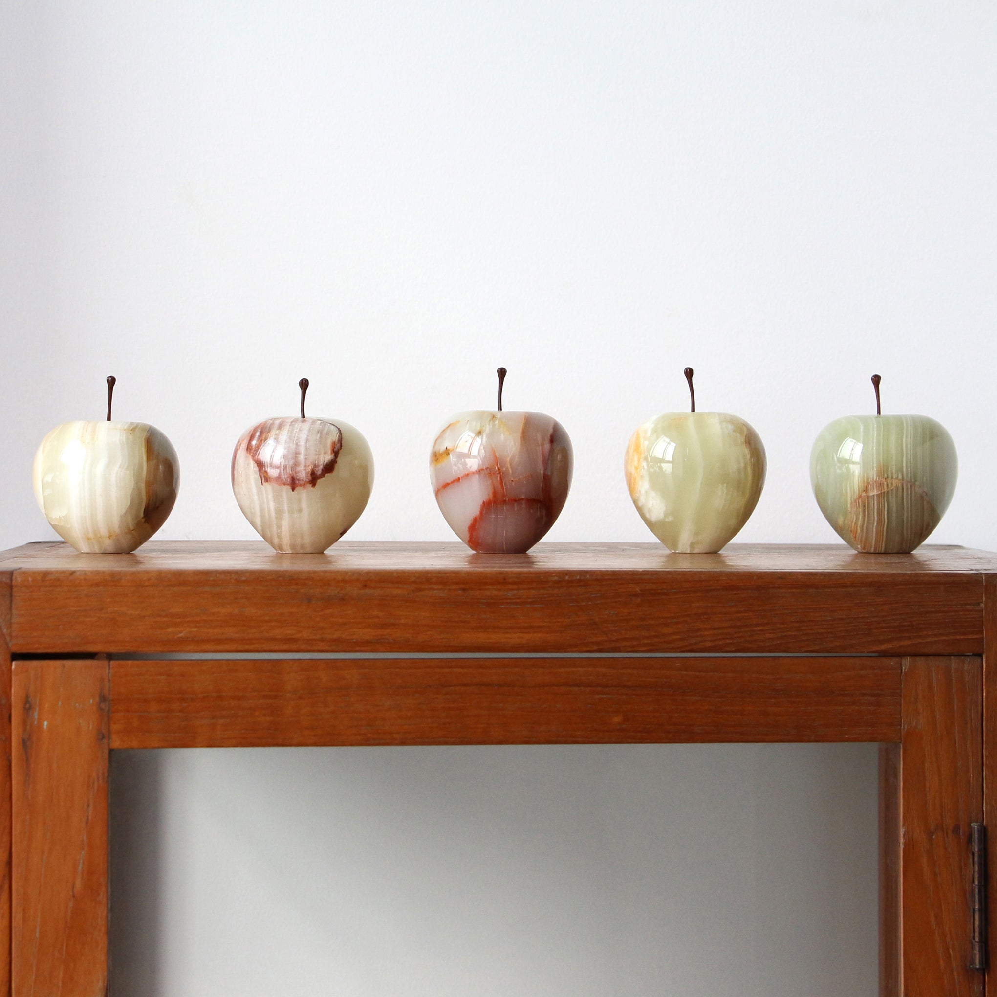 Marble Apple Paperweight - Stripe - Image 4