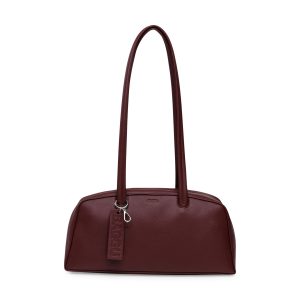Baggu Recycled Leather Bowler Bag - Mahogany