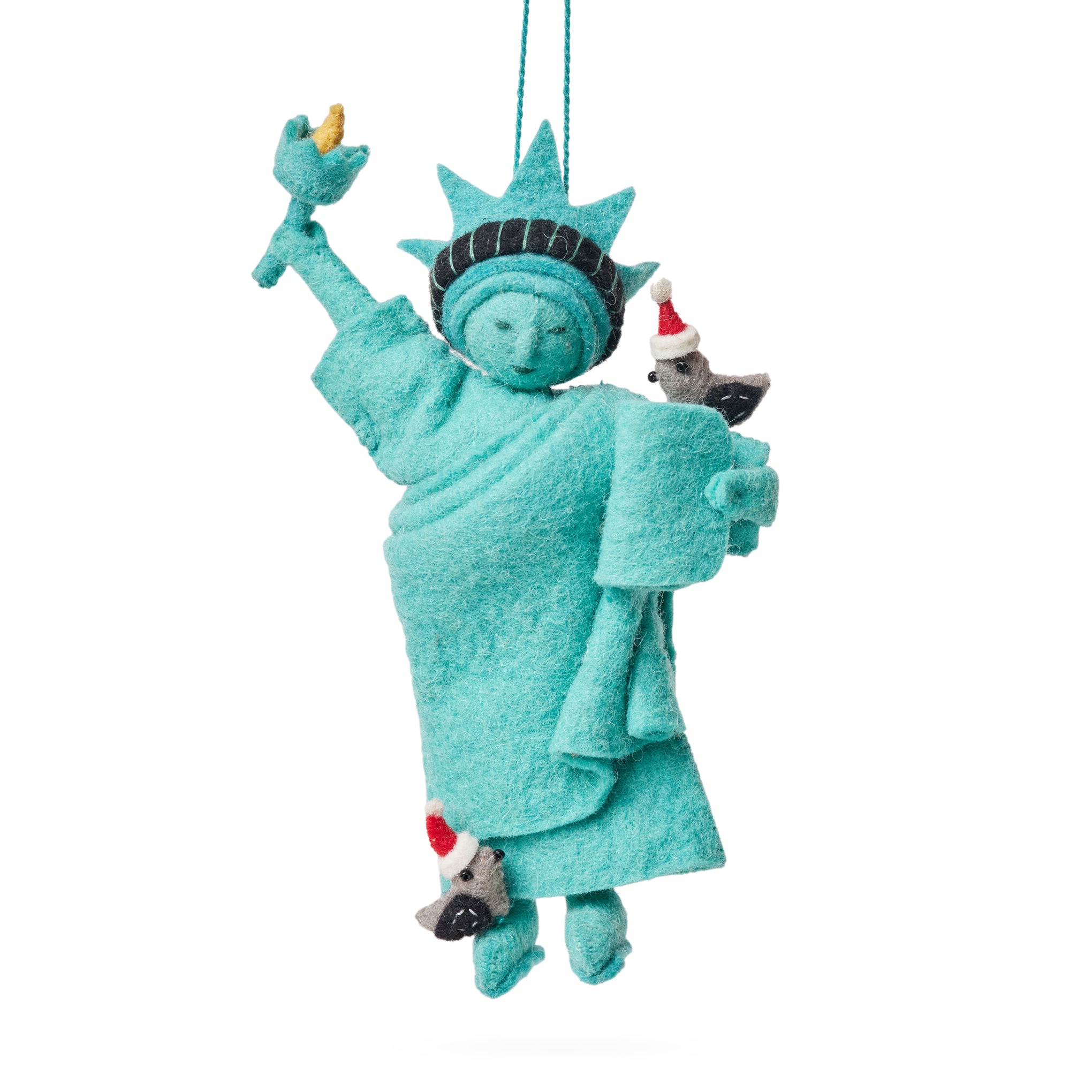 NYC Felt Ornament - Statue of Liberty Pigeon