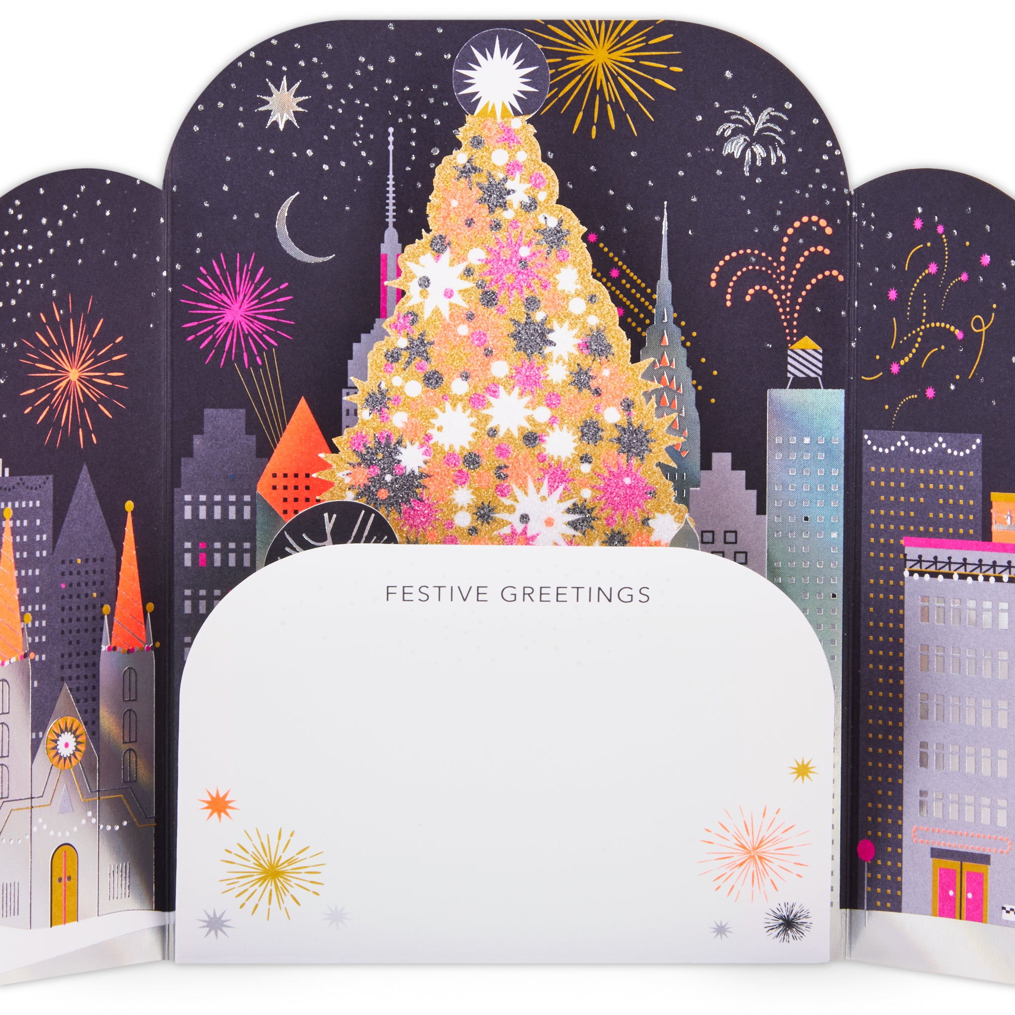 City Skaters Holiday Pop-Up Cards - Set of 8 - Image 2
