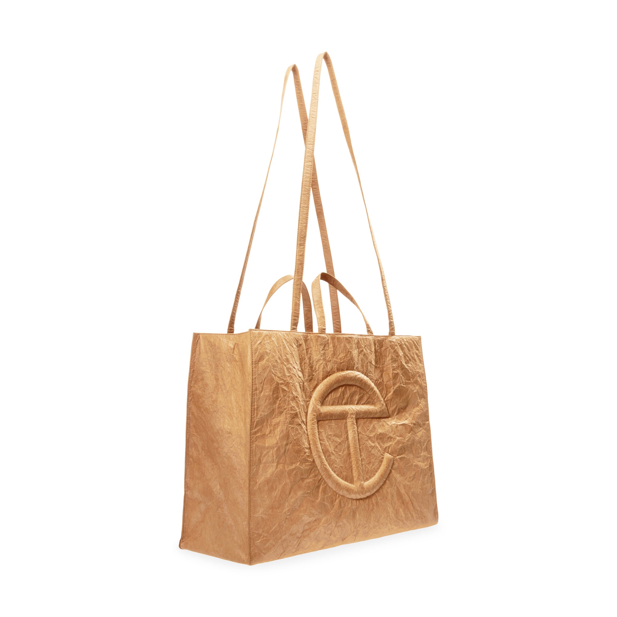 Telfar Tyvek Shopping Bag - Brown - Image 8