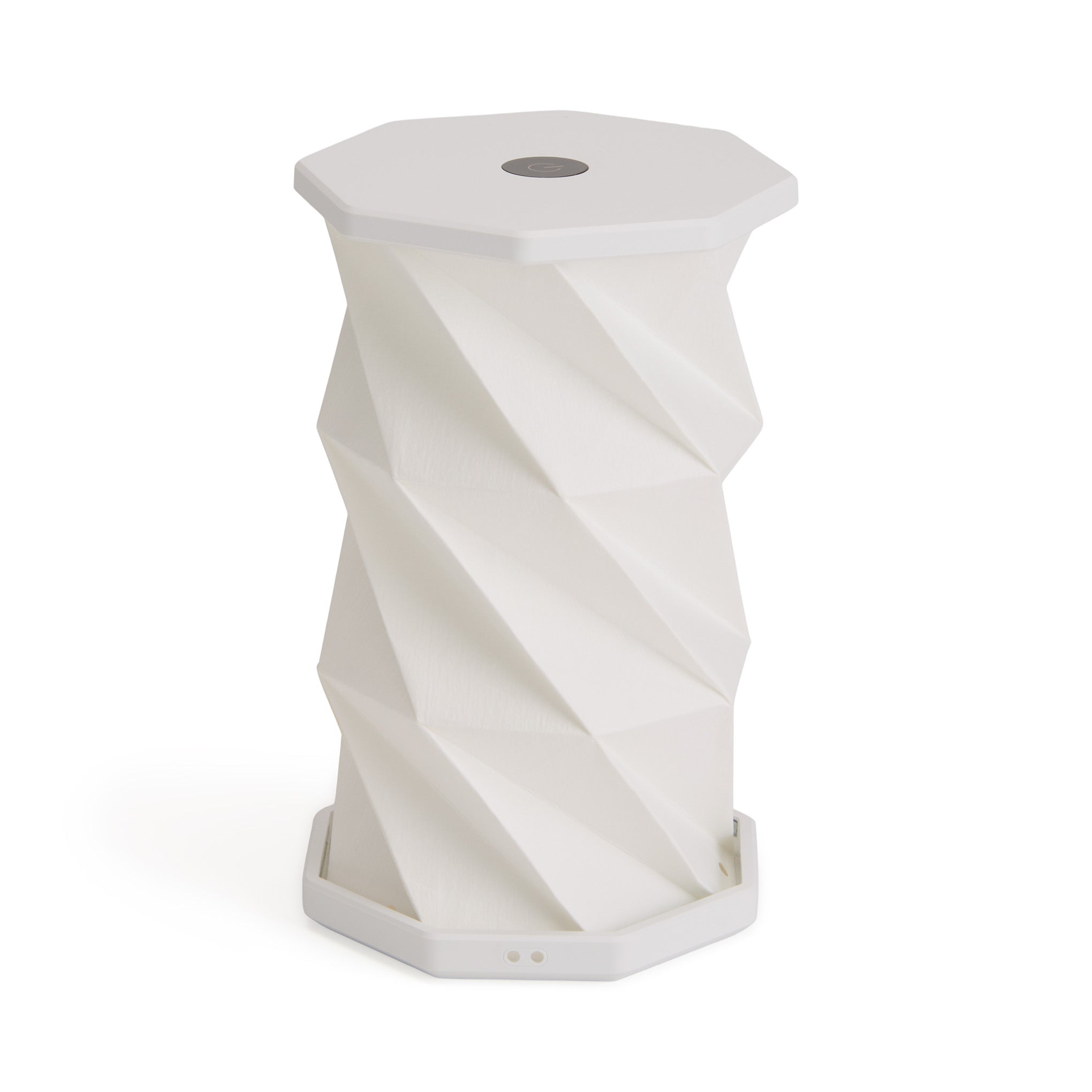 Twist Hexagon Portable Table Lamp - Lunar White - Image 6